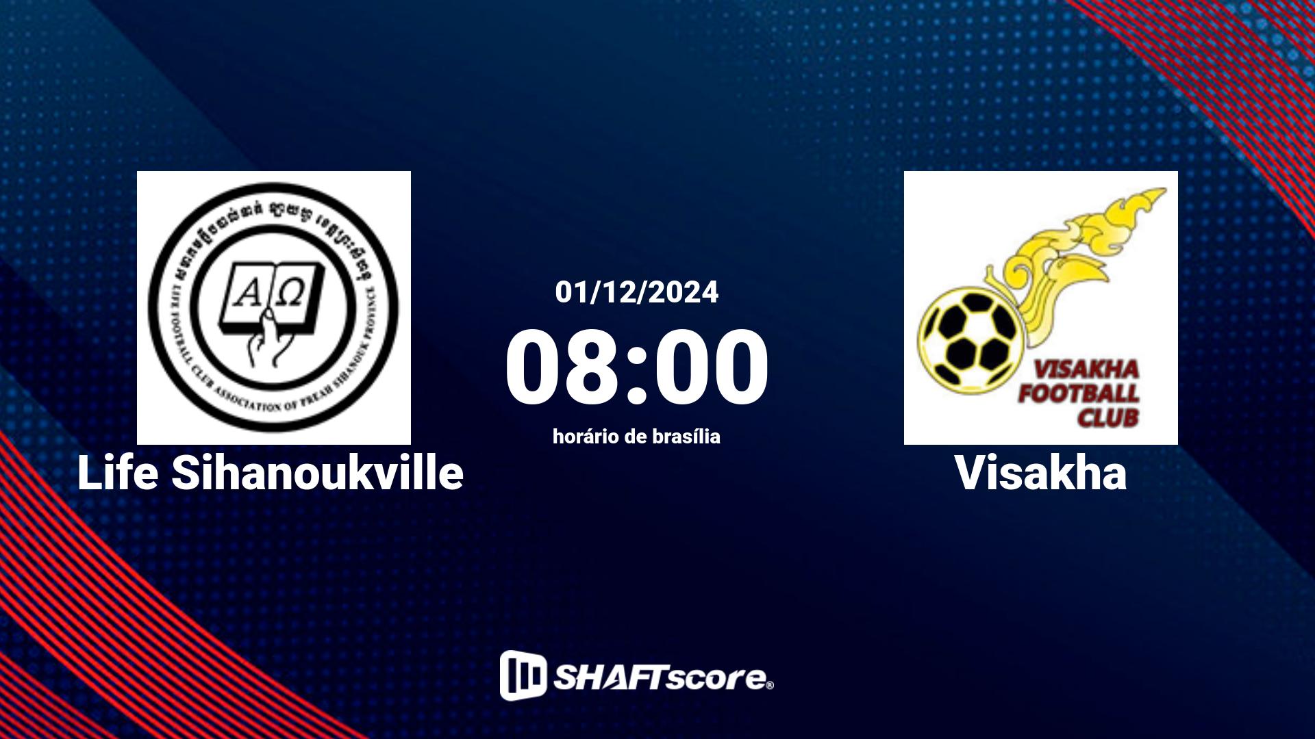 Estatísticas do jogo Life Sihanoukville vs Visakha 01.12 08:00