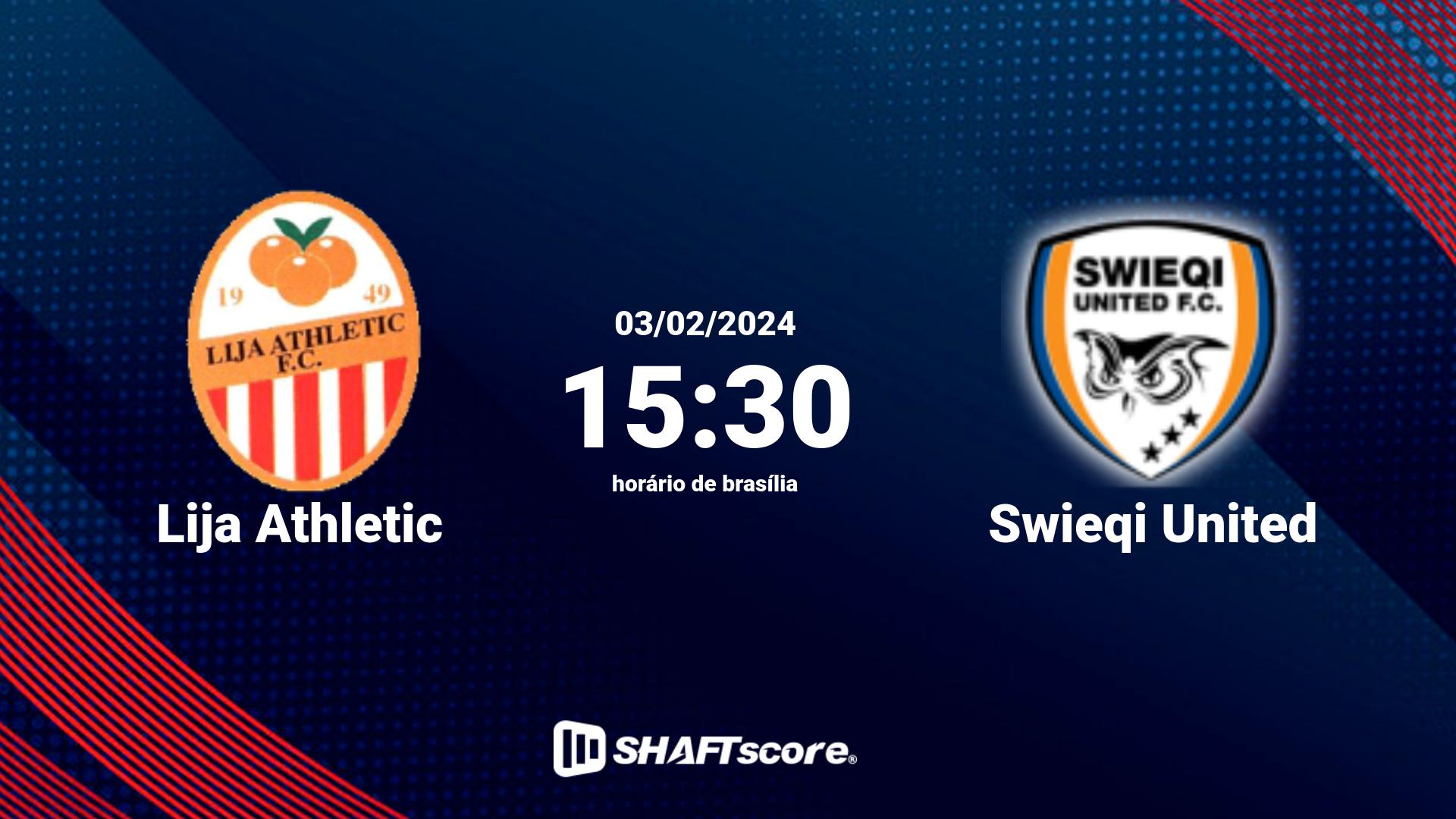 Estatísticas do jogo Lija Athletic vs Swieqi United 03.02 15:30