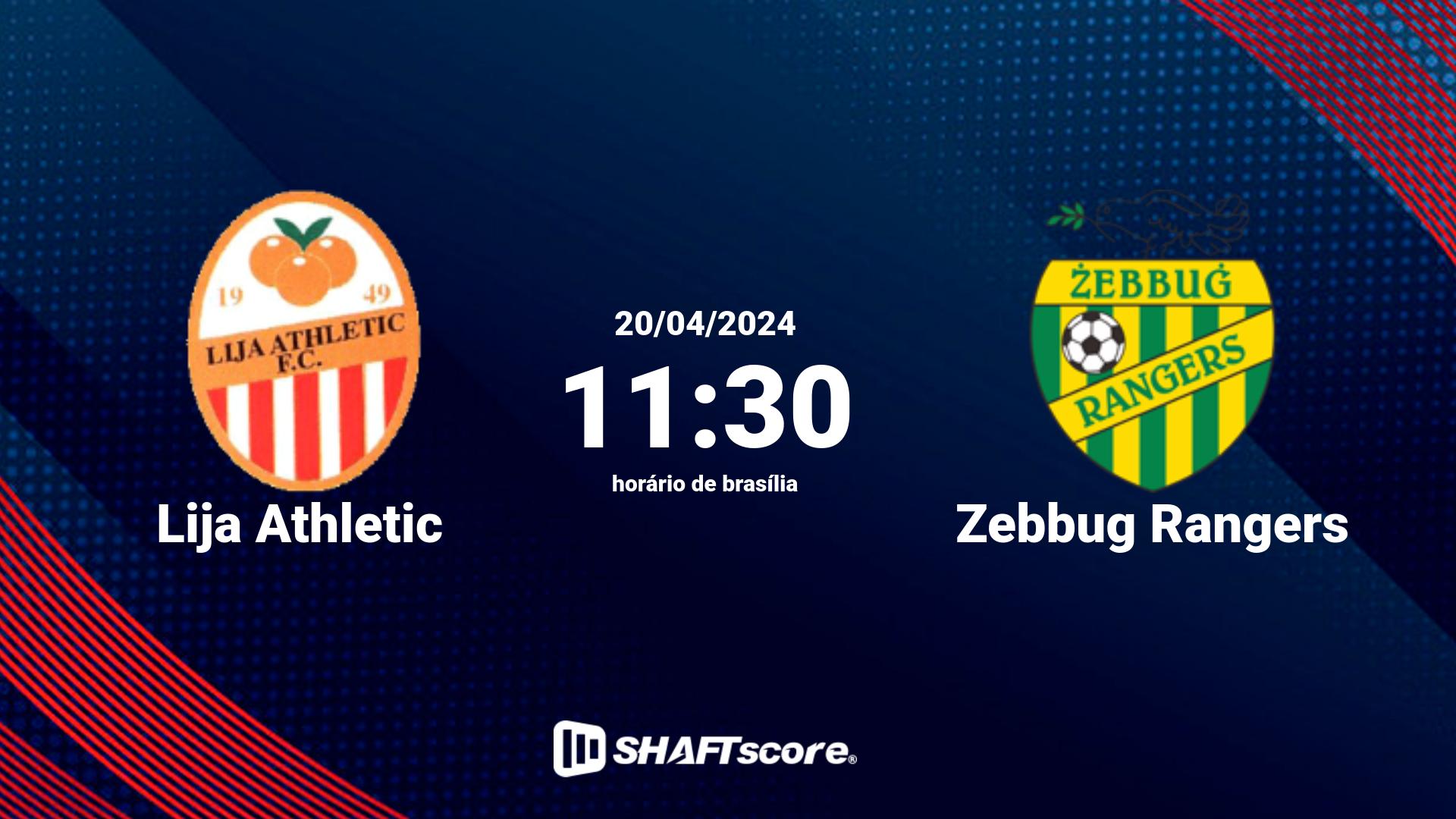 Estatísticas do jogo Lija Athletic vs Zebbug Rangers 20.04 11:30