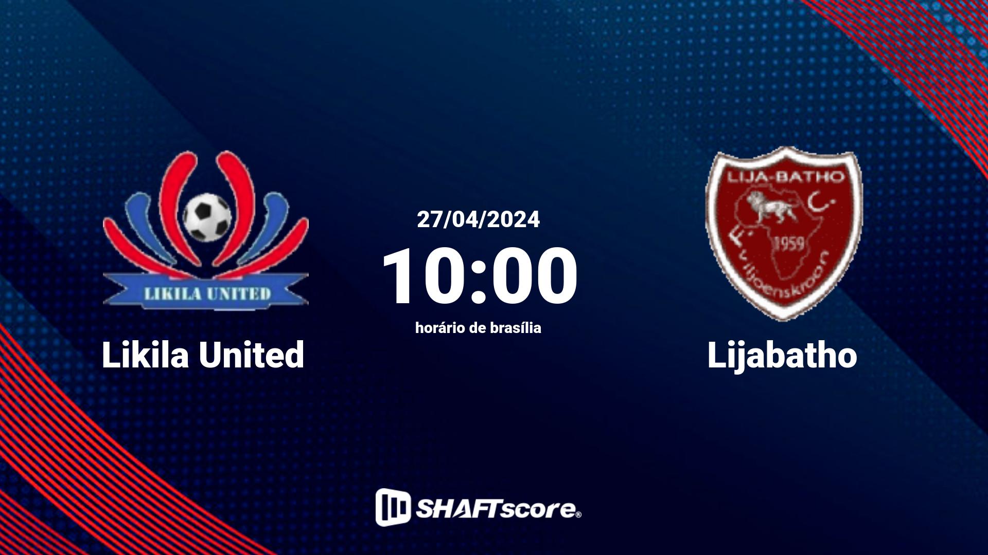 Estatísticas do jogo Likila United vs Lijabatho 27.04 10:00