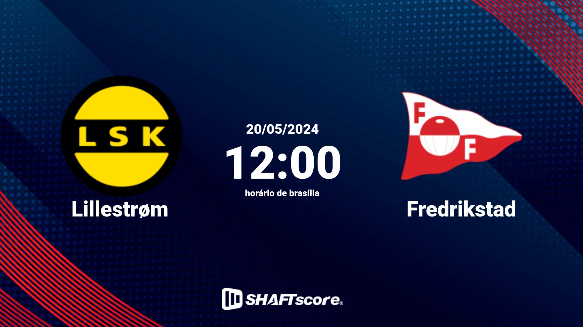 Estatísticas do jogo Lillestrøm vs Fredrikstad 20.05 12:00