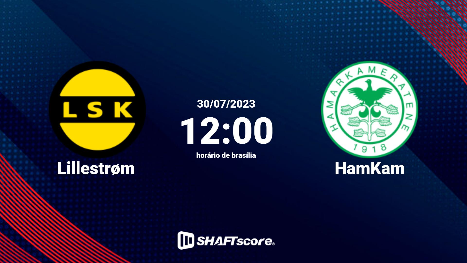 Estatísticas do jogo Lillestrøm vs HamKam 30.07 12:00