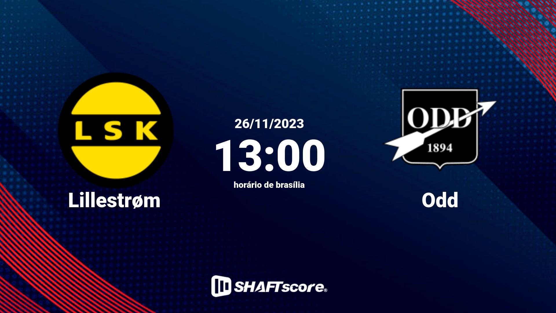 Estatísticas do jogo Lillestrøm vs Odd 26.11 13:00