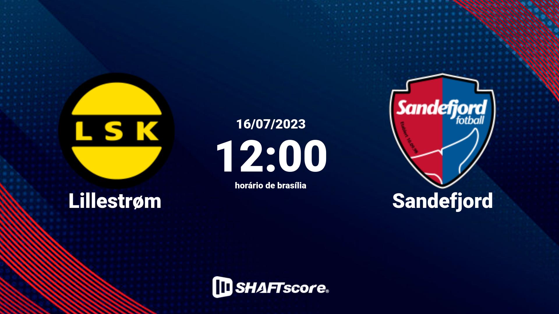 Estatísticas do jogo Lillestrøm vs Sandefjord 16.07 12:00