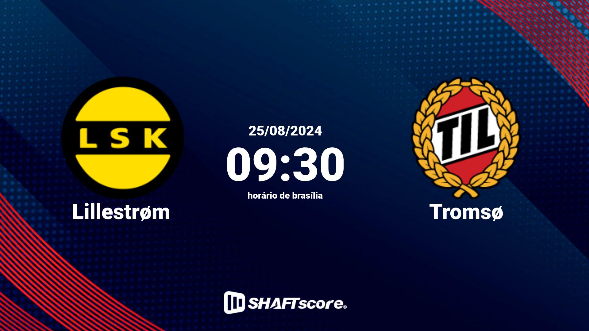 Estatísticas do jogo Lillestrøm vs Tromsø 25.08 09:30