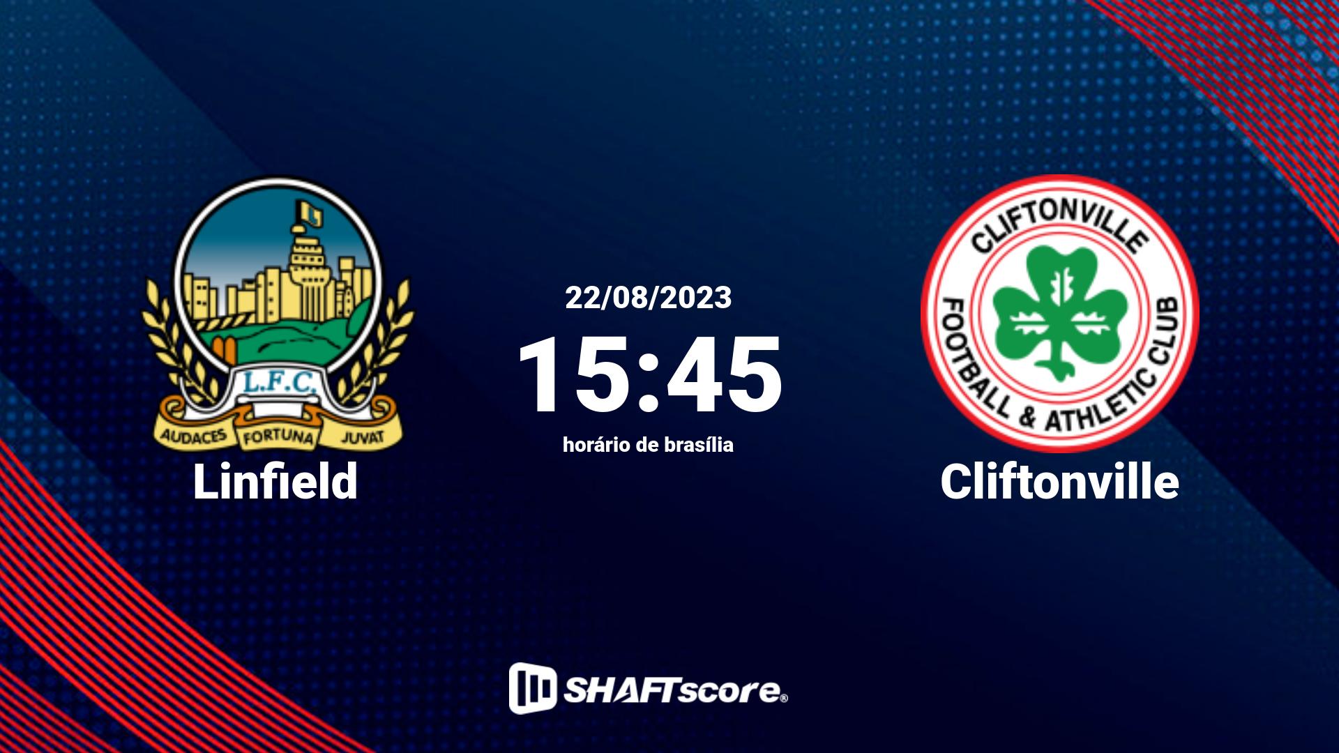 Estatísticas do jogo Linfield vs Cliftonville 22.08 15:45