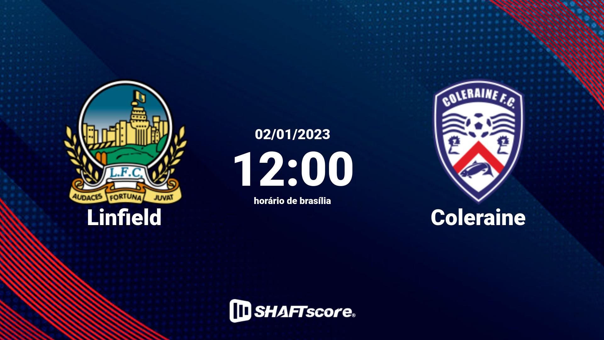 Estatísticas do jogo Linfield vs Coleraine 02.01 12:00