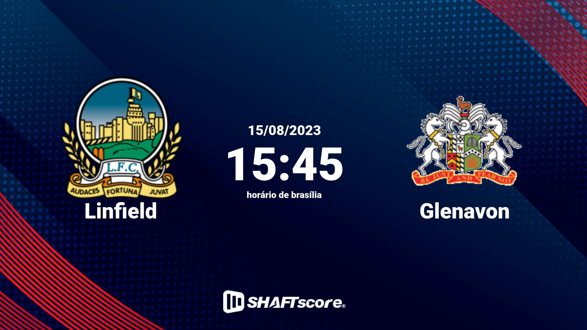 Estatísticas do jogo Linfield vs Glenavon 15.08 15:45