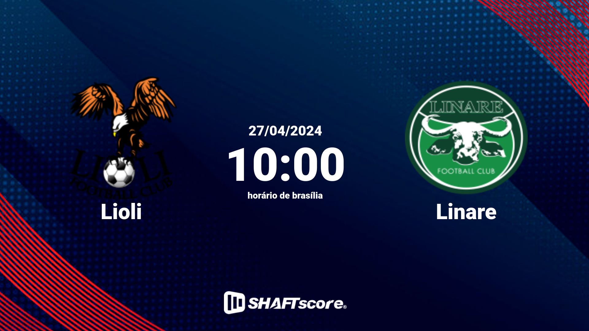 Estatísticas do jogo Lioli vs Linare 27.04 10:00
