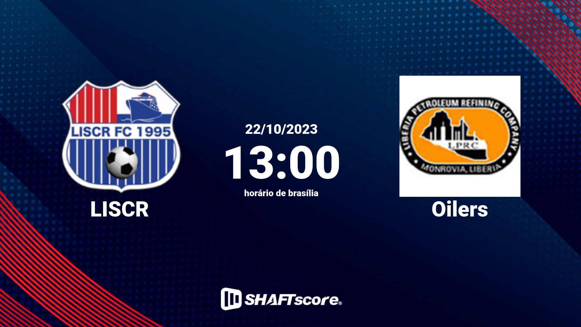 Estatísticas do jogo LISCR vs Oilers 22.10 13:00