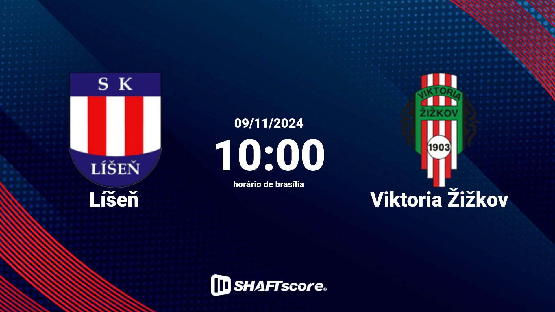 Estatísticas do jogo Líšeň vs Viktoria Žižkov 09.11 10:00