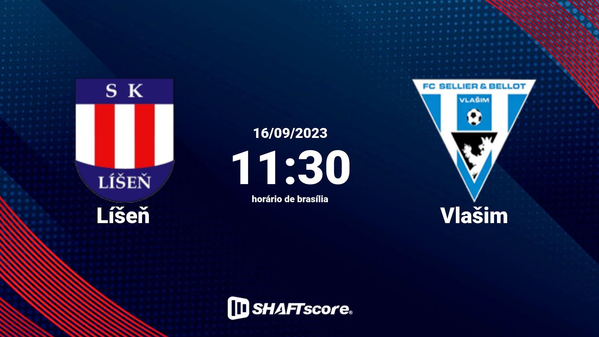 Estatísticas do jogo Líšeň vs Vlašim 16.09 11:30