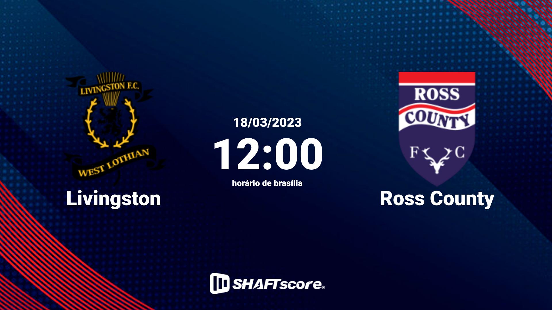 Estatísticas do jogo Livingston vs Ross County 18.03 12:00