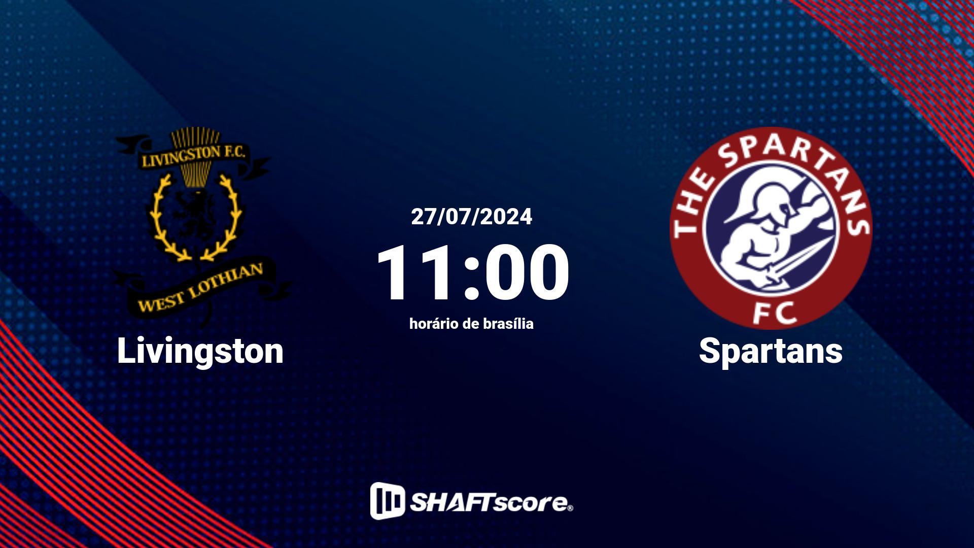 Estatísticas do jogo Livingston vs Spartans 27.07 11:00