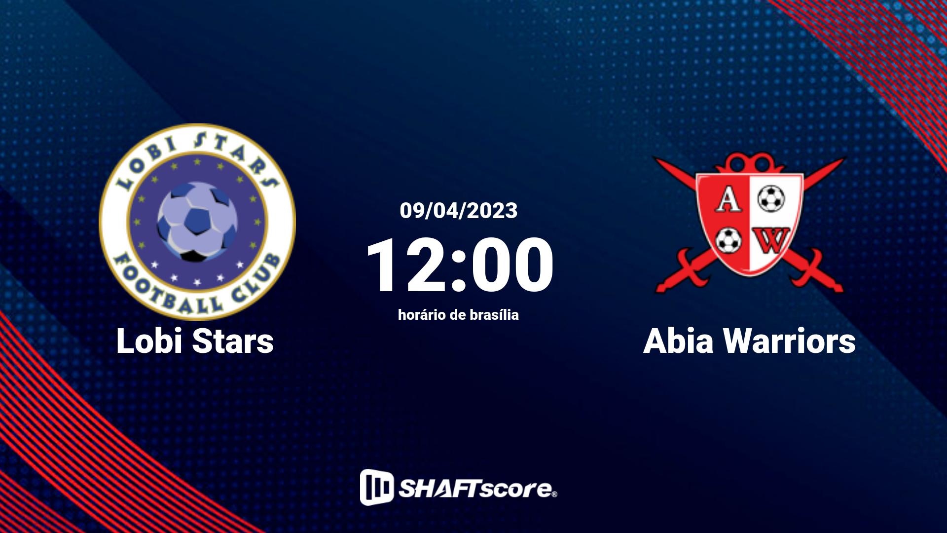 Estatísticas do jogo Lobi Stars vs Abia Warriors 09.04 12:00