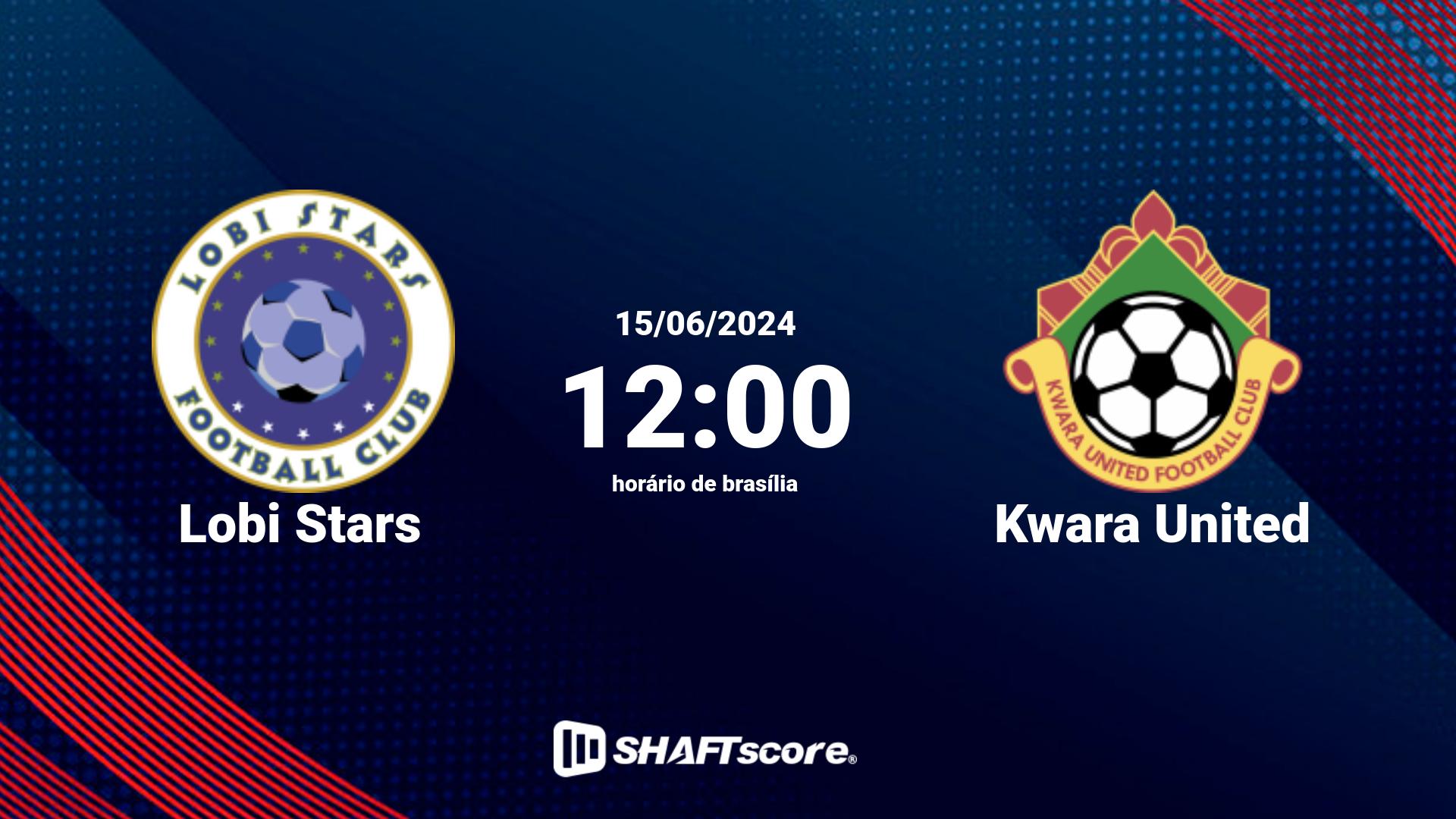 Estatísticas do jogo Lobi Stars vs Kwara United 15.06 12:00