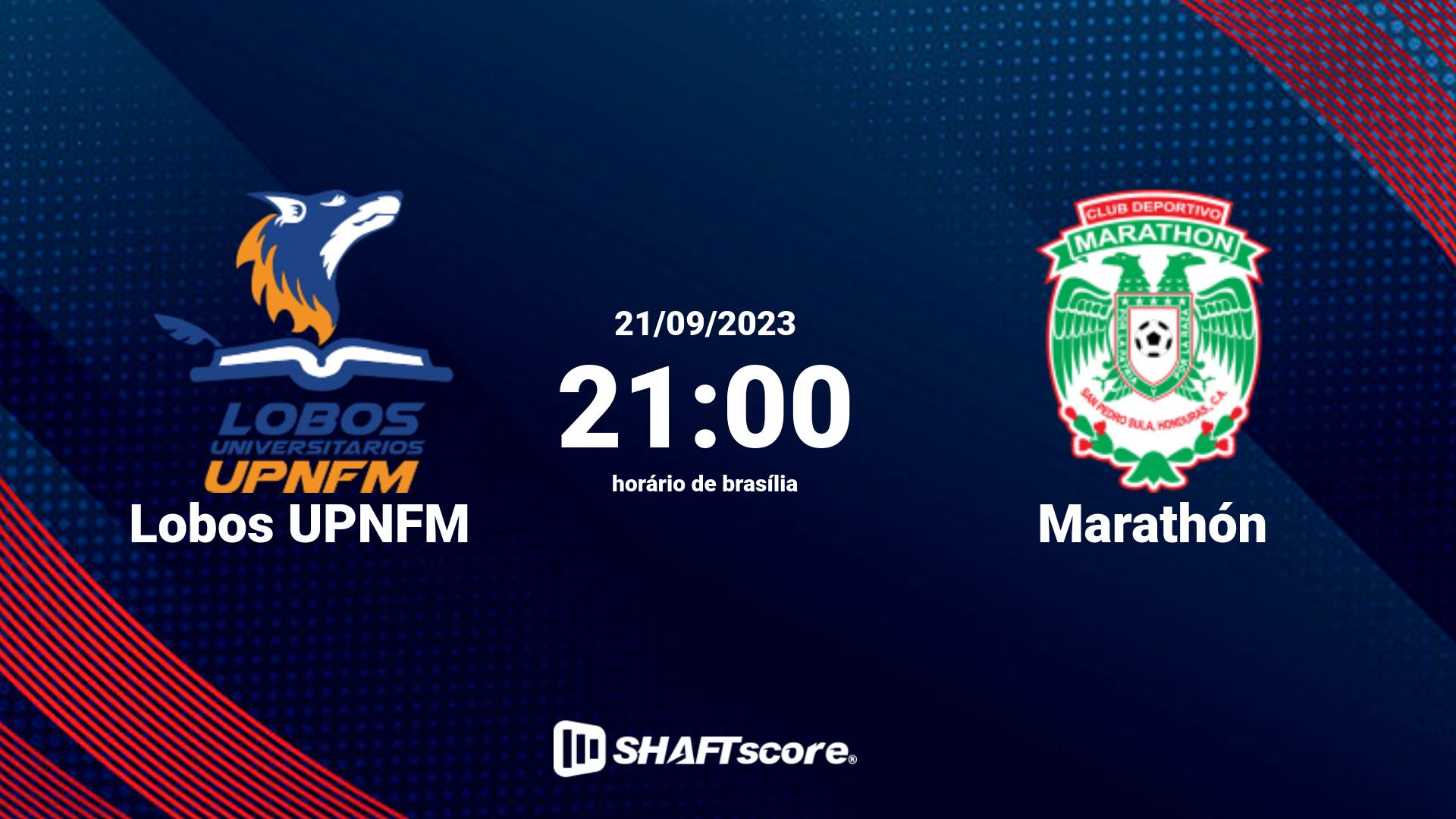 Estatísticas do jogo Lobos UPNFM vs Marathón 21.09 21:00