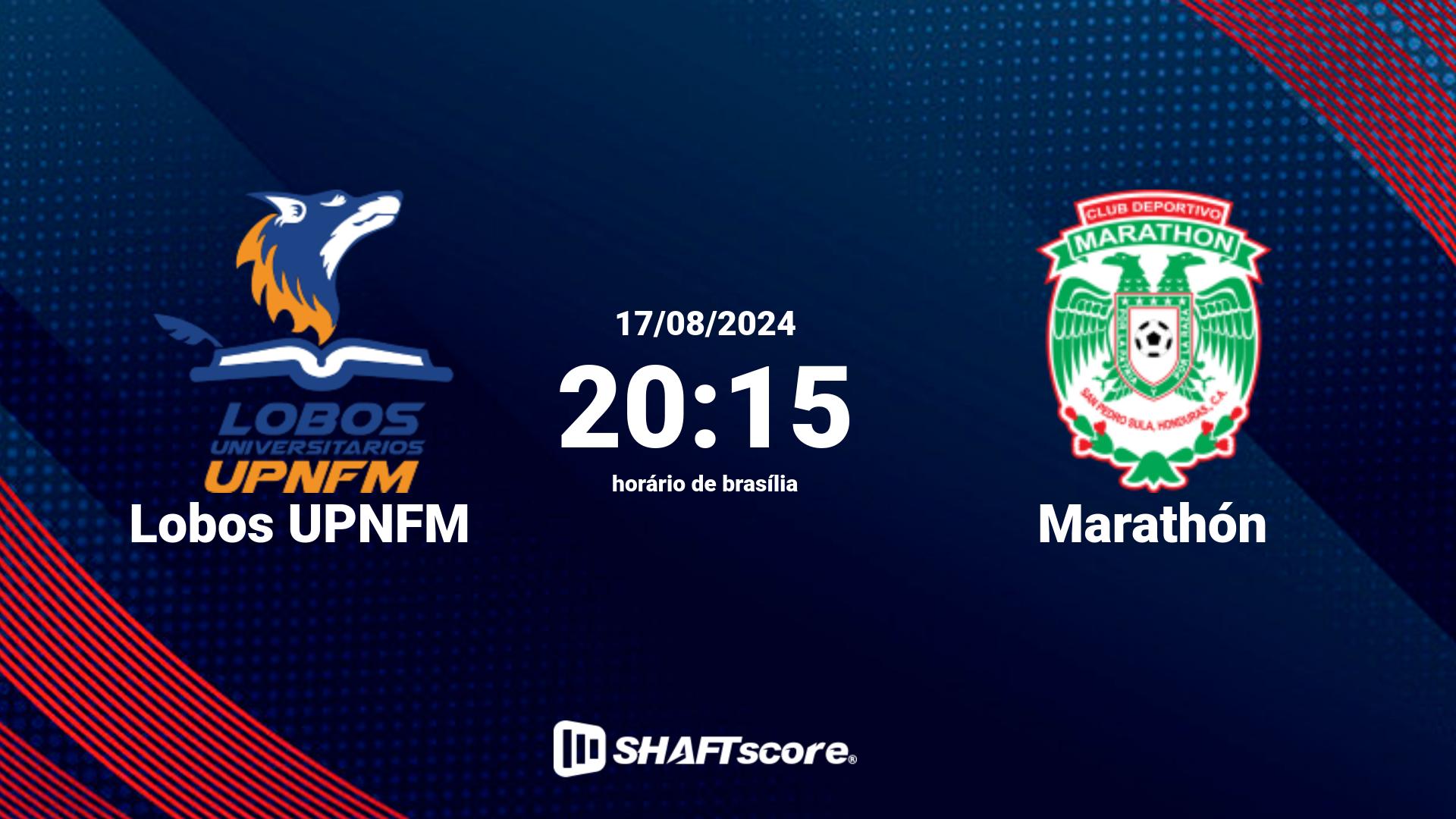 Estatísticas do jogo Lobos UPNFM vs Marathón 17.08 20:15