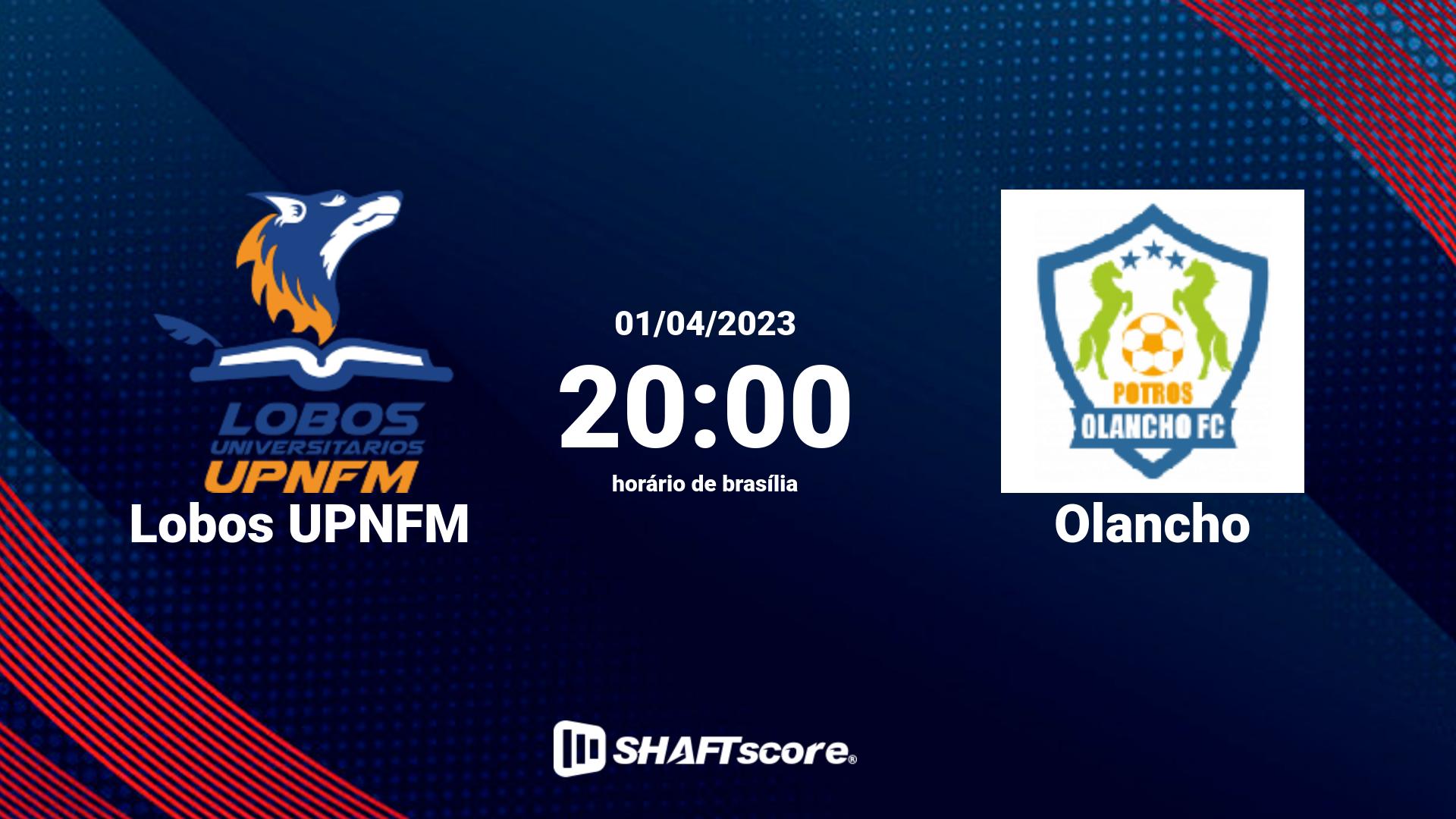 Estatísticas do jogo Lobos UPNFM vs Olancho 01.04 20:00