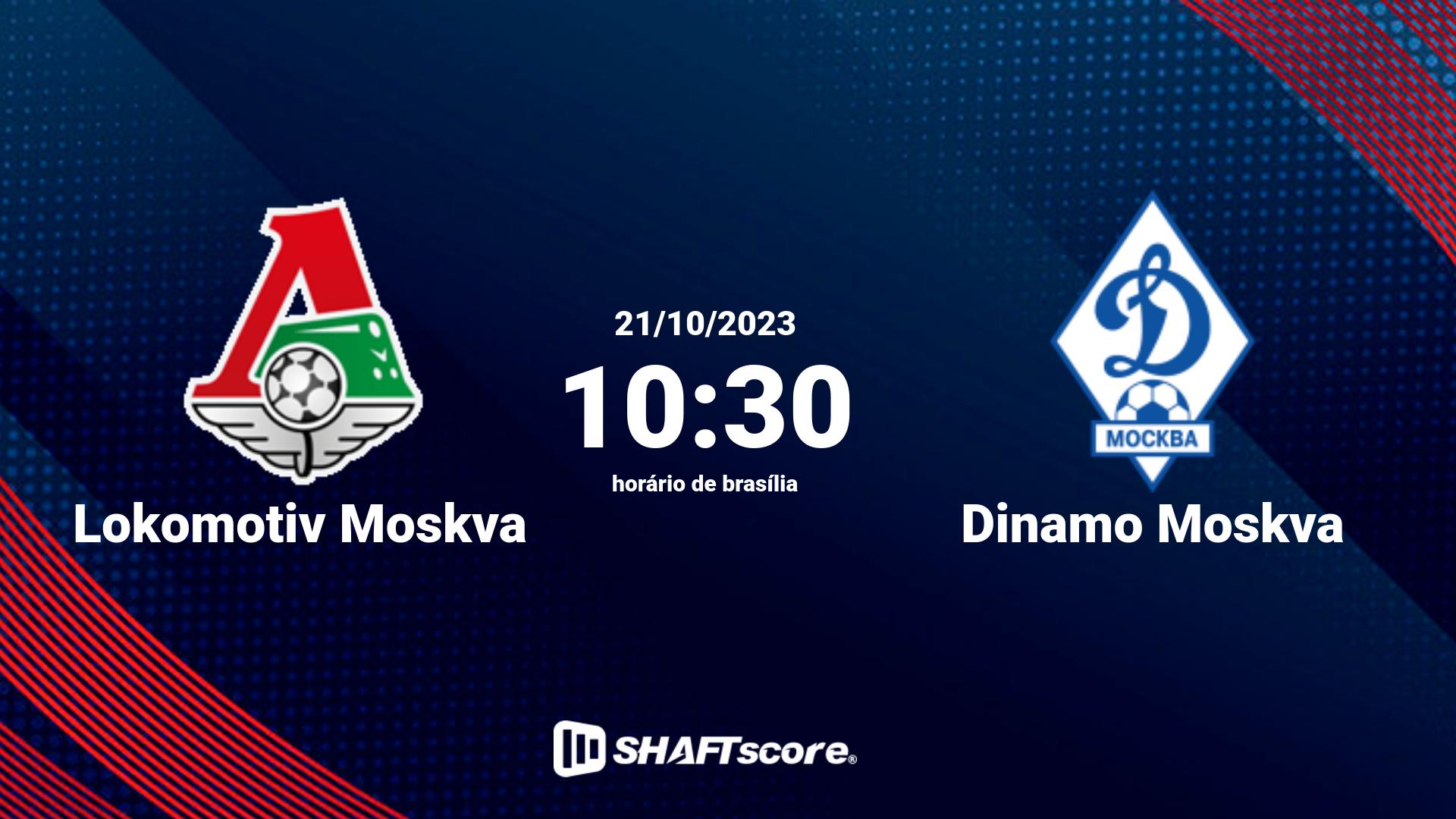 Estatísticas do jogo Lokomotiv Moskva vs Dinamo Moskva 21.10 10:30