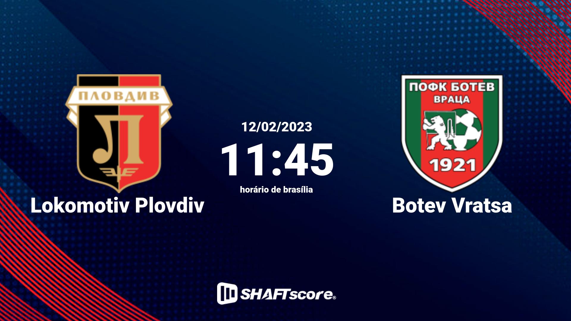 Estatísticas do jogo Lokomotiv Plovdiv vs Botev Vratsa 12.02 11:45