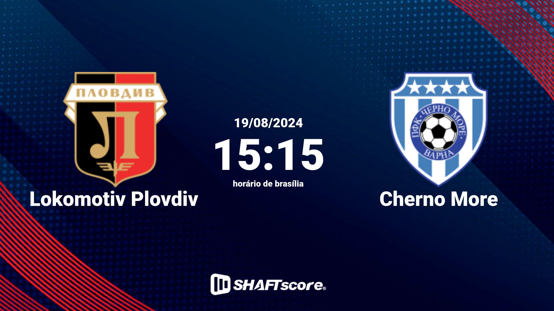 Estatísticas do jogo Lokomotiv Plovdiv vs Cherno More 19.08 15:15