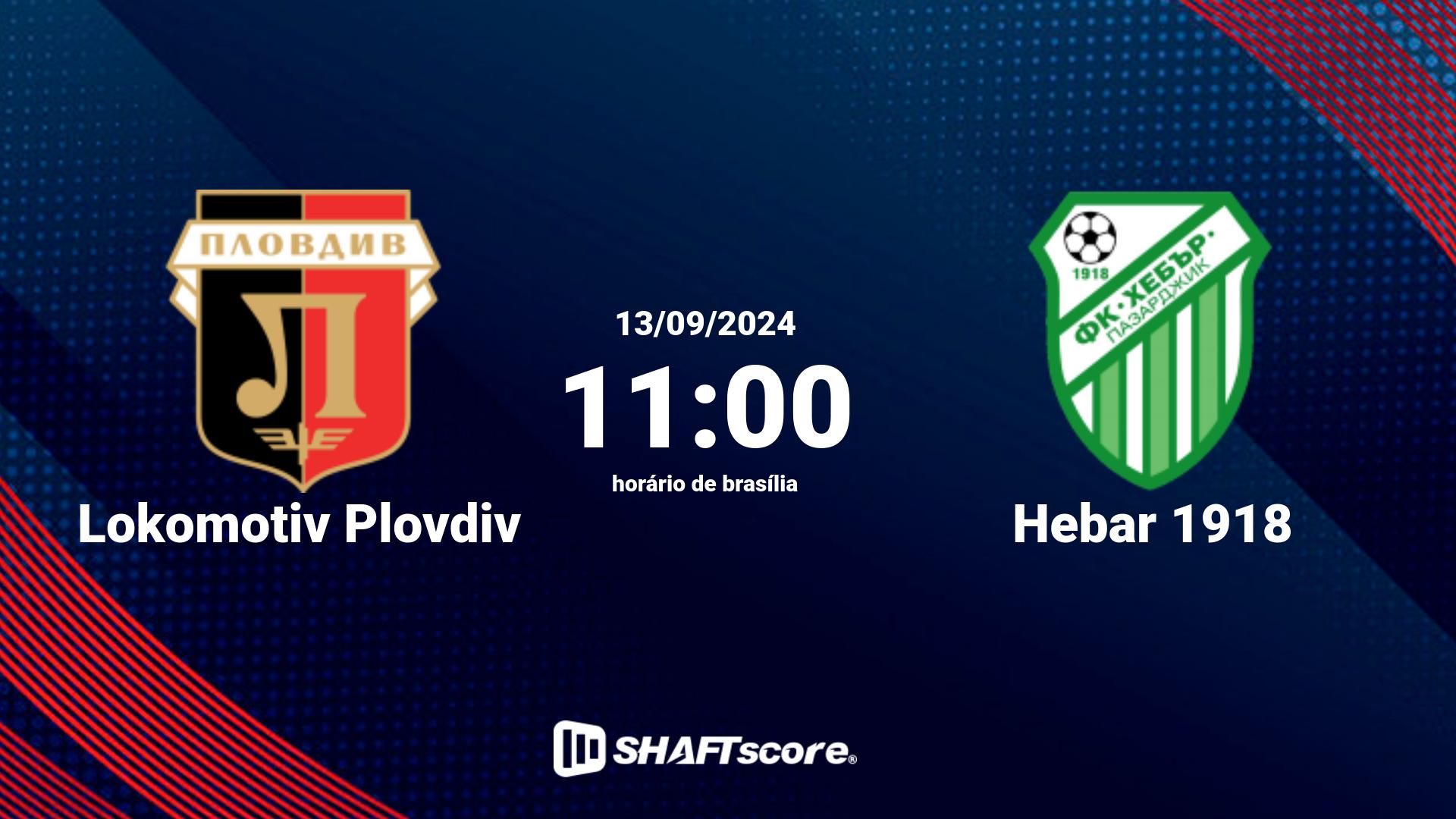 Estatísticas do jogo Lokomotiv Plovdiv vs Hebar 1918 13.09 11:00