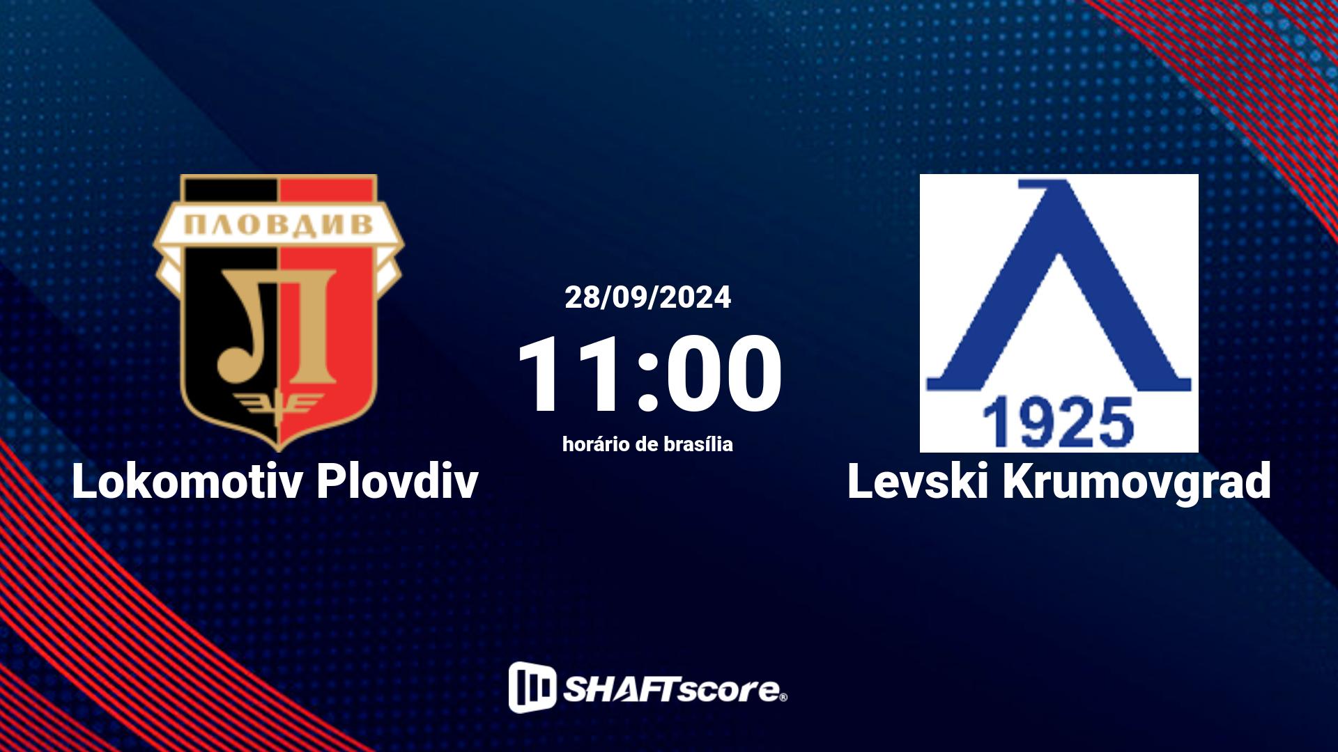 Estatísticas do jogo Lokomotiv Plovdiv vs Levski Krumovgrad 28.09 11:00