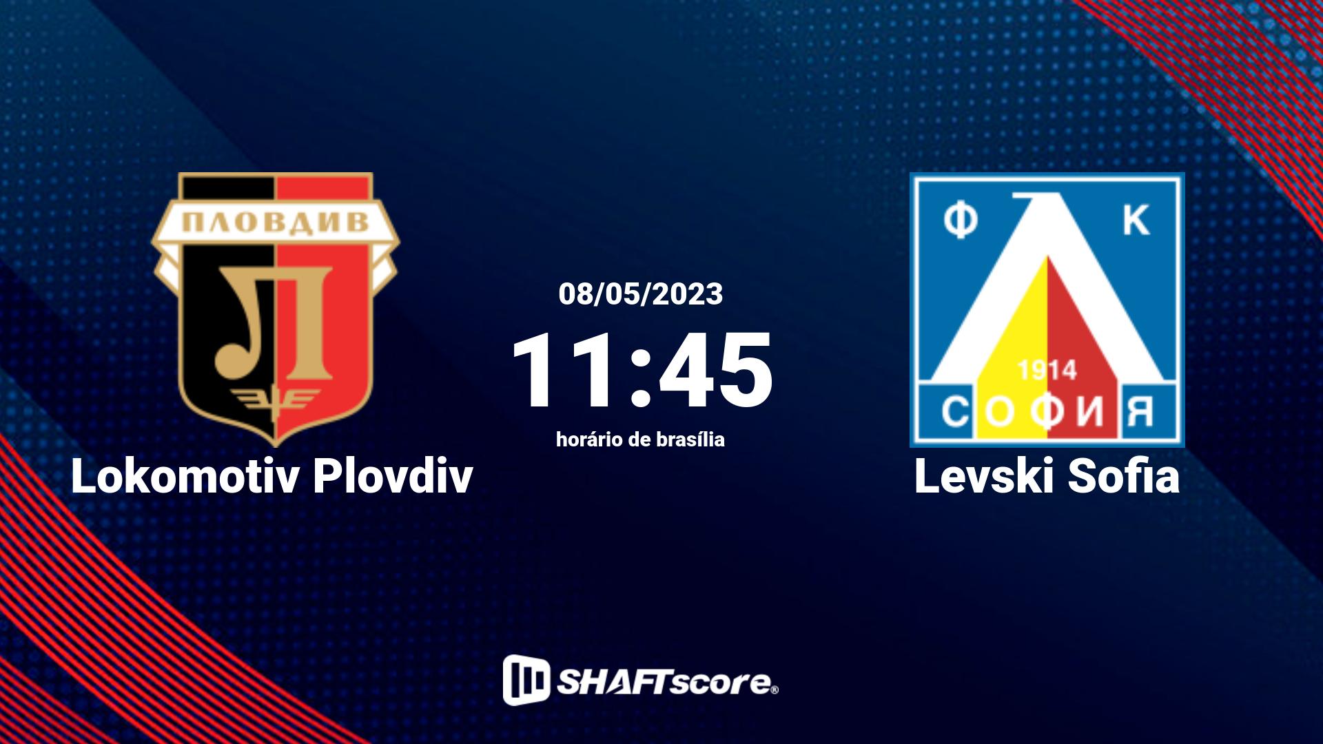 Estatísticas do jogo Lokomotiv Plovdiv vs Levski Sofia 08.05 11:45