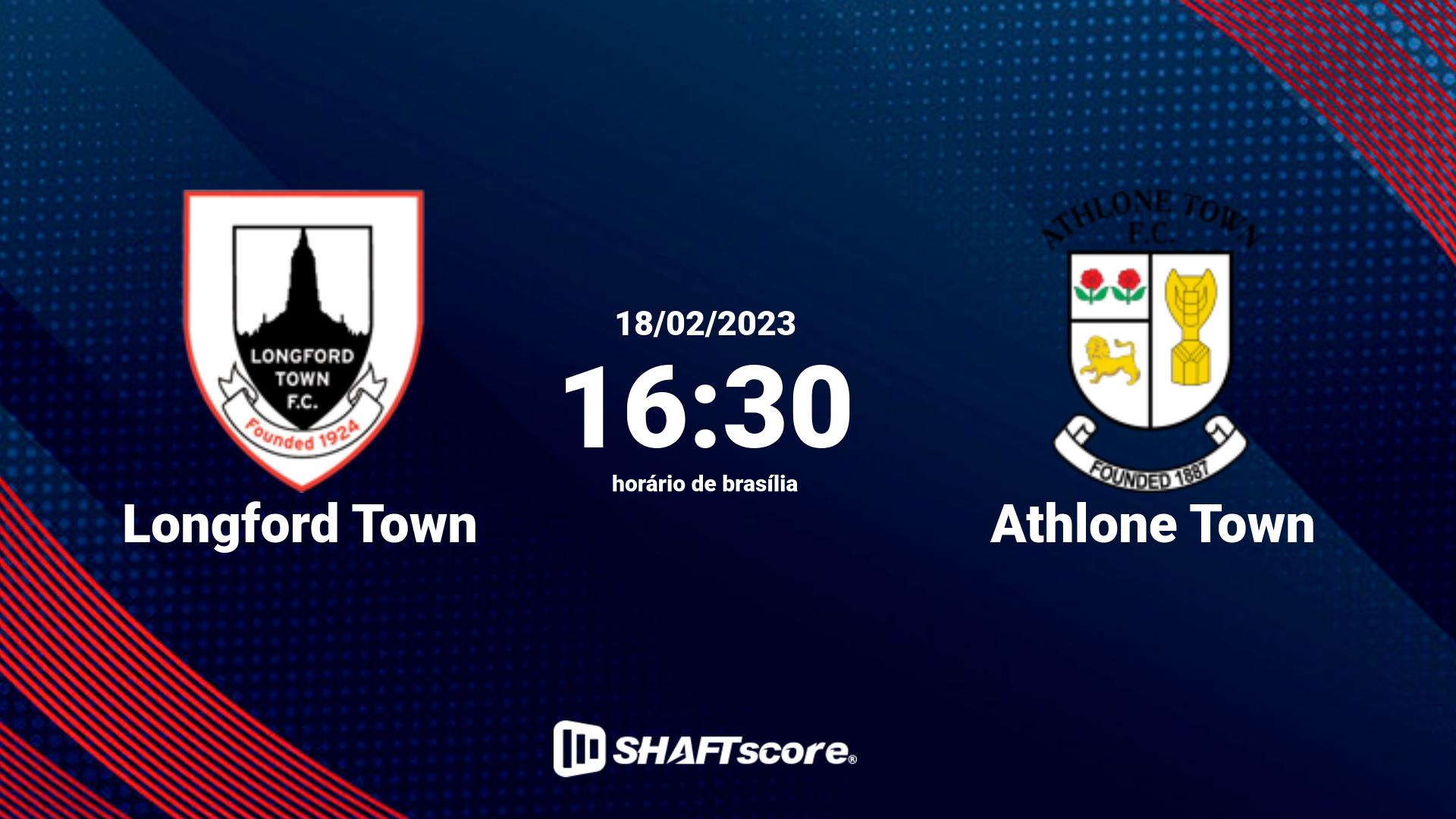 Estatísticas do jogo Longford Town vs Athlone Town 18.02 16:30