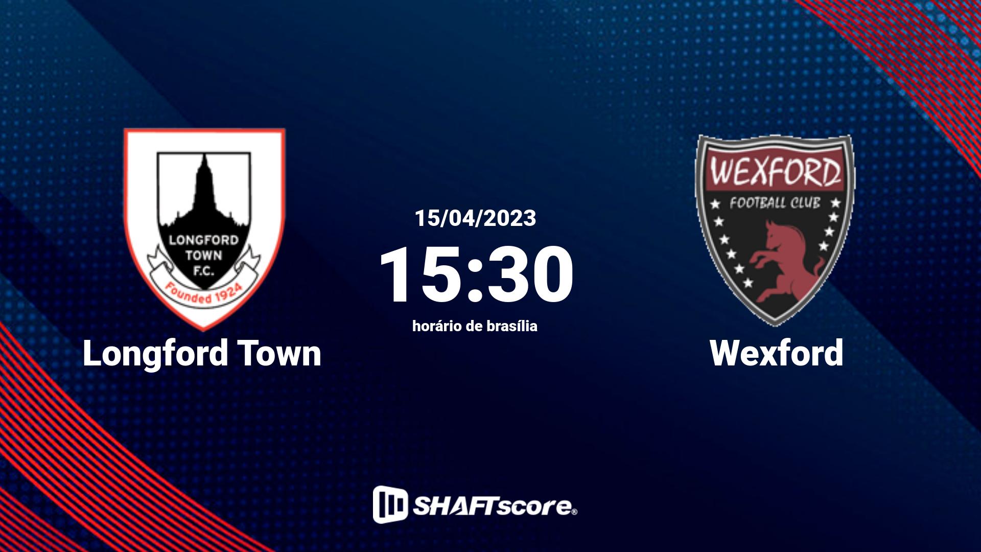 Estatísticas do jogo Longford Town vs Wexford 15.04 15:30