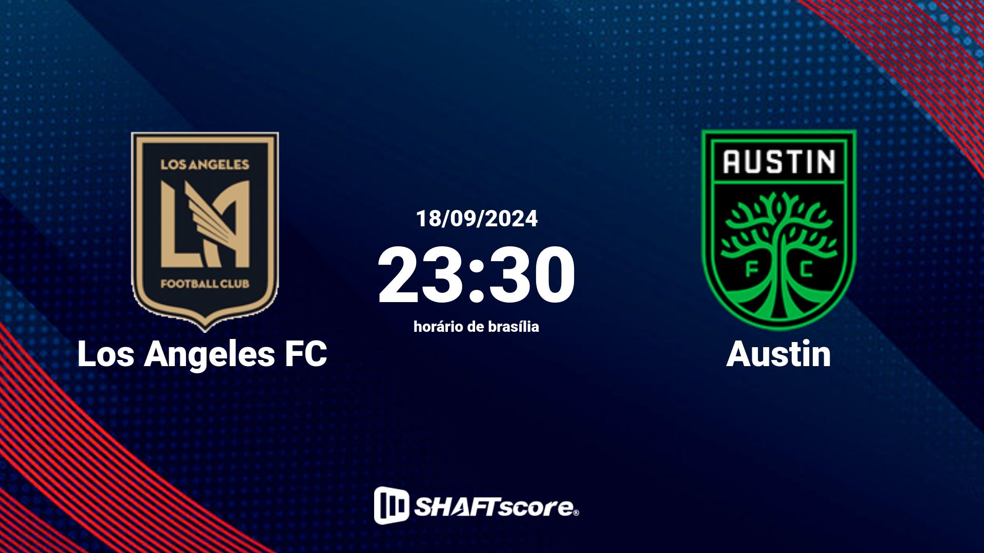 Estatísticas do jogo Los Angeles FC vs Austin 18.09 23:30