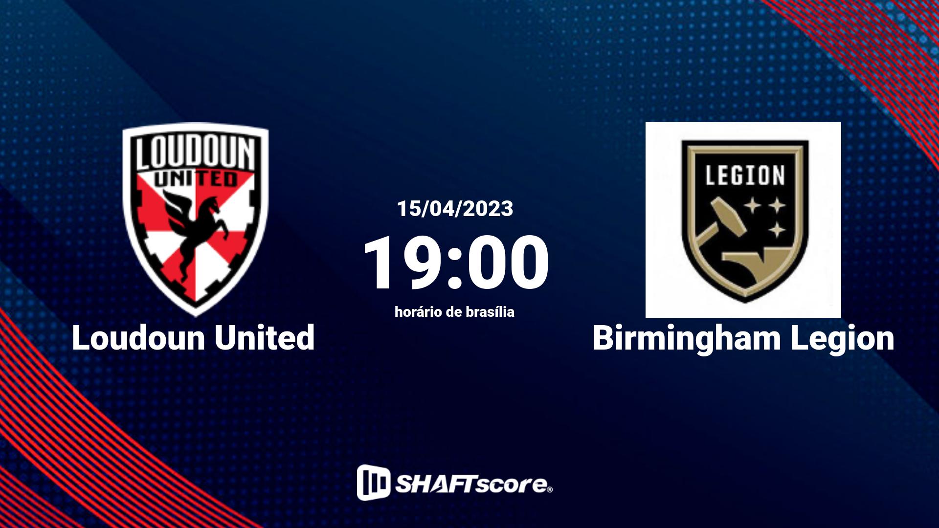 Estatísticas do jogo Loudoun United vs Birmingham Legion 15.04 19:00