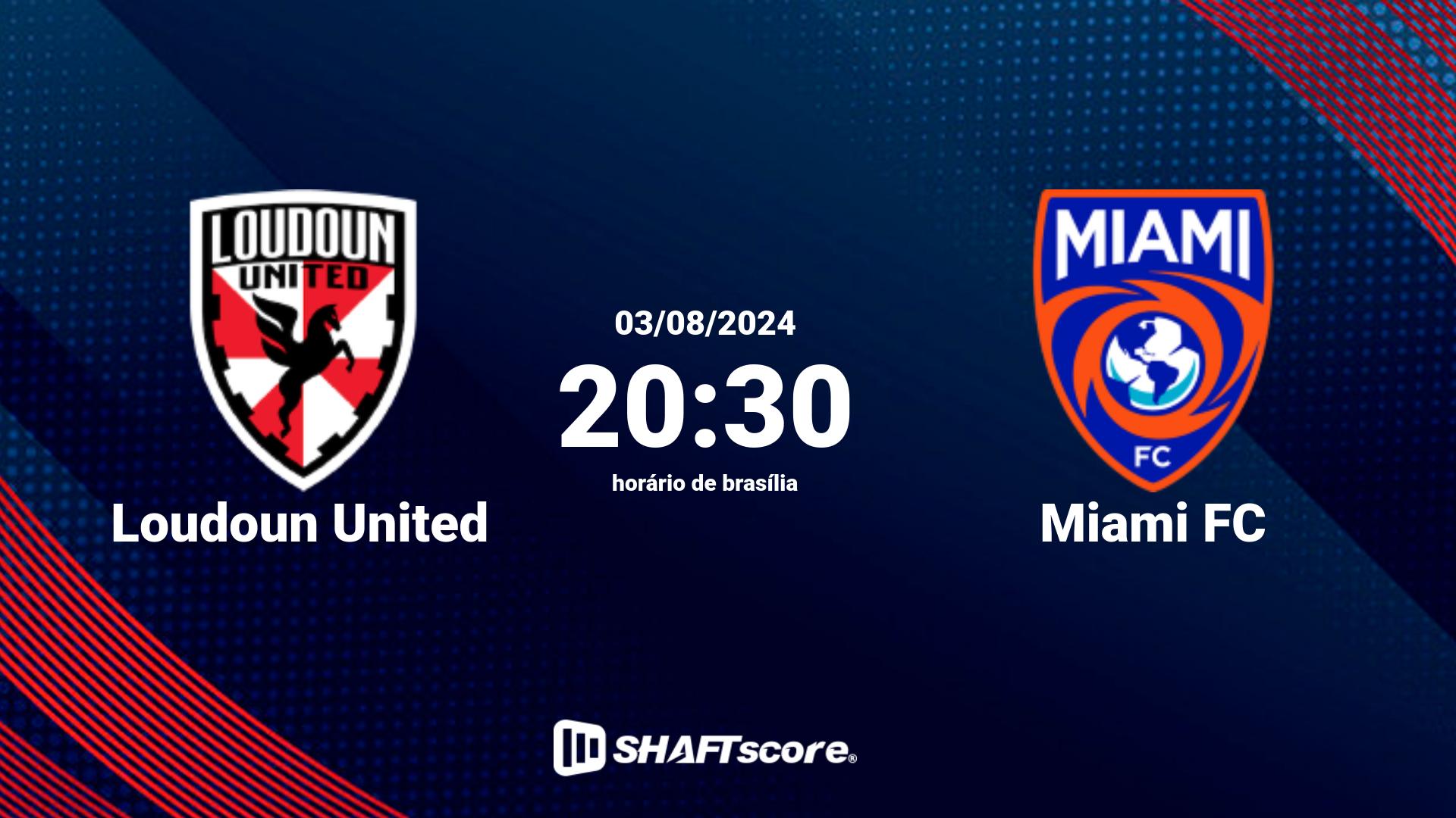 Estatísticas do jogo Loudoun United vs Miami FC 03.08 20:30