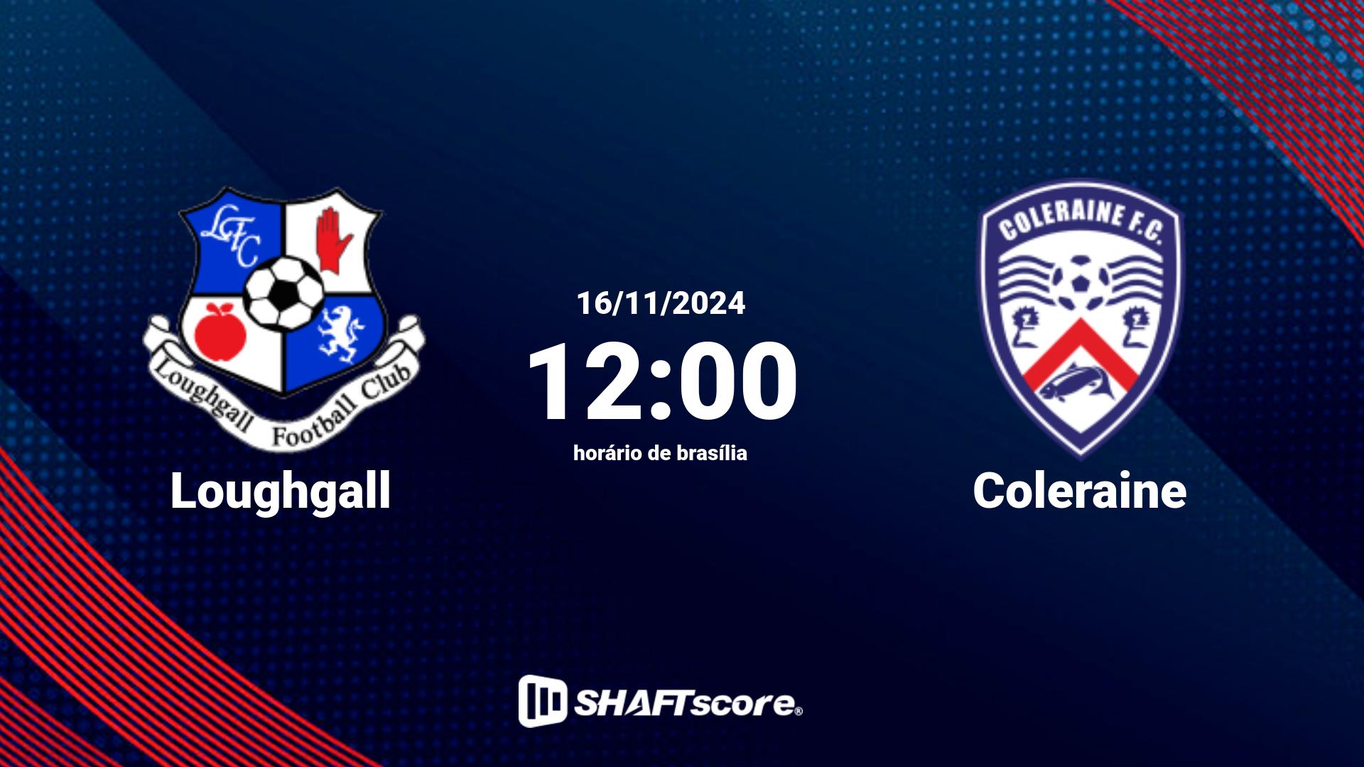 Estatísticas do jogo Loughgall vs Coleraine 16.11 12:00