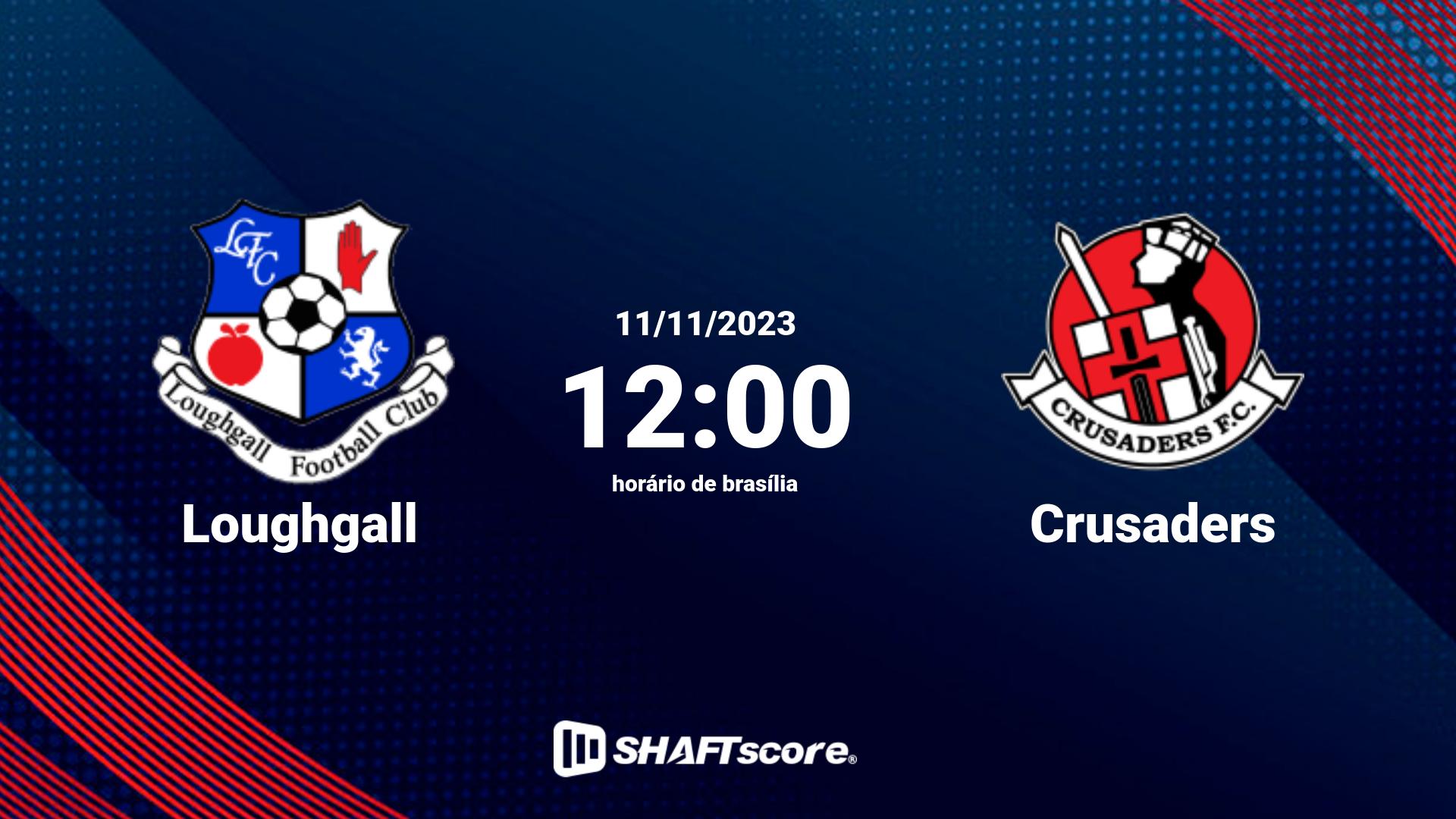 Estatísticas do jogo Loughgall vs Crusaders 11.11 12:00