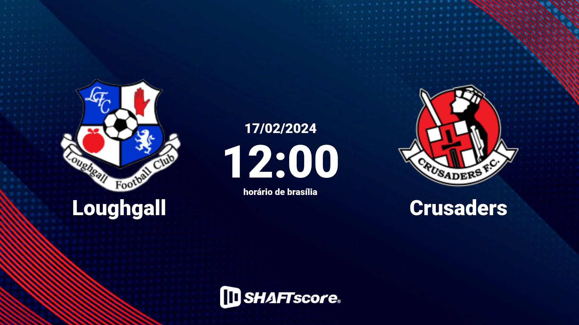 Estatísticas do jogo Loughgall vs Crusaders 17.02 12:00