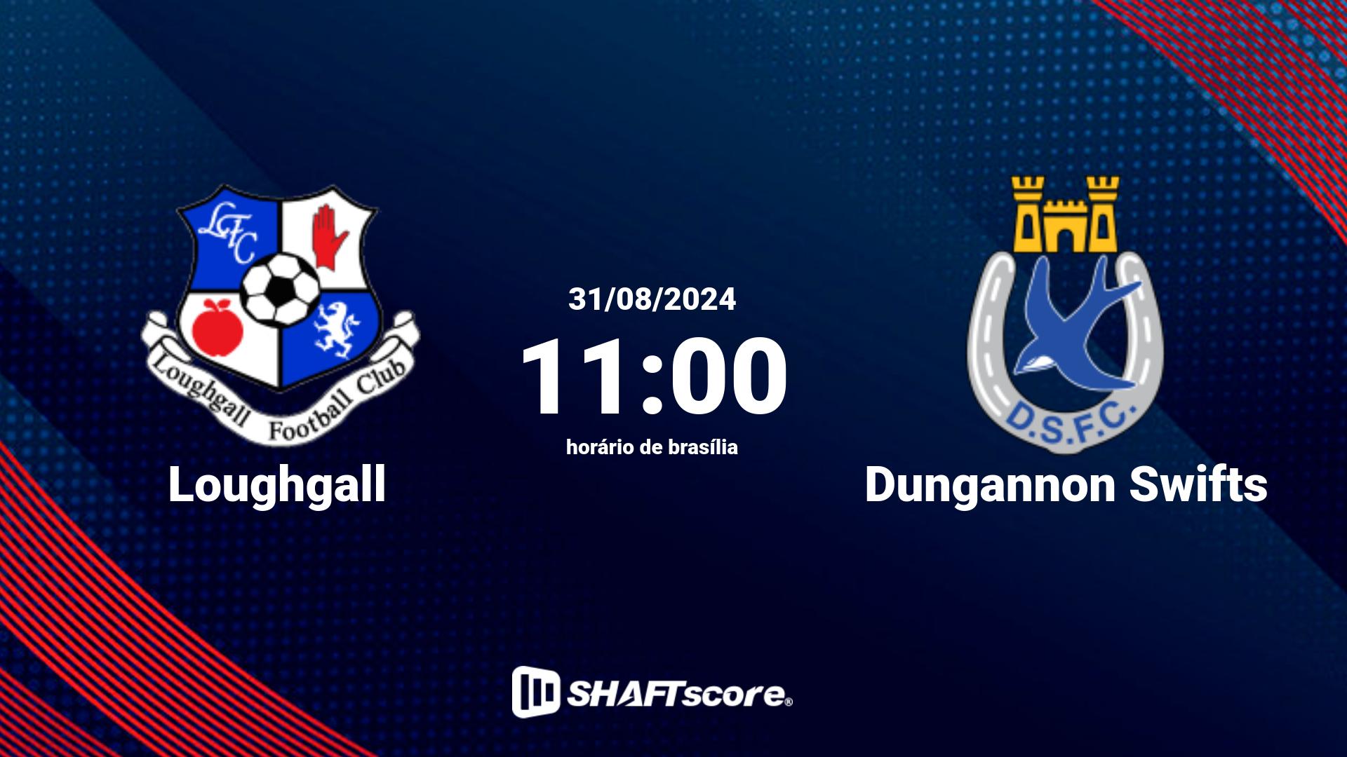 Estatísticas do jogo Loughgall vs Dungannon Swifts 31.08 11:00