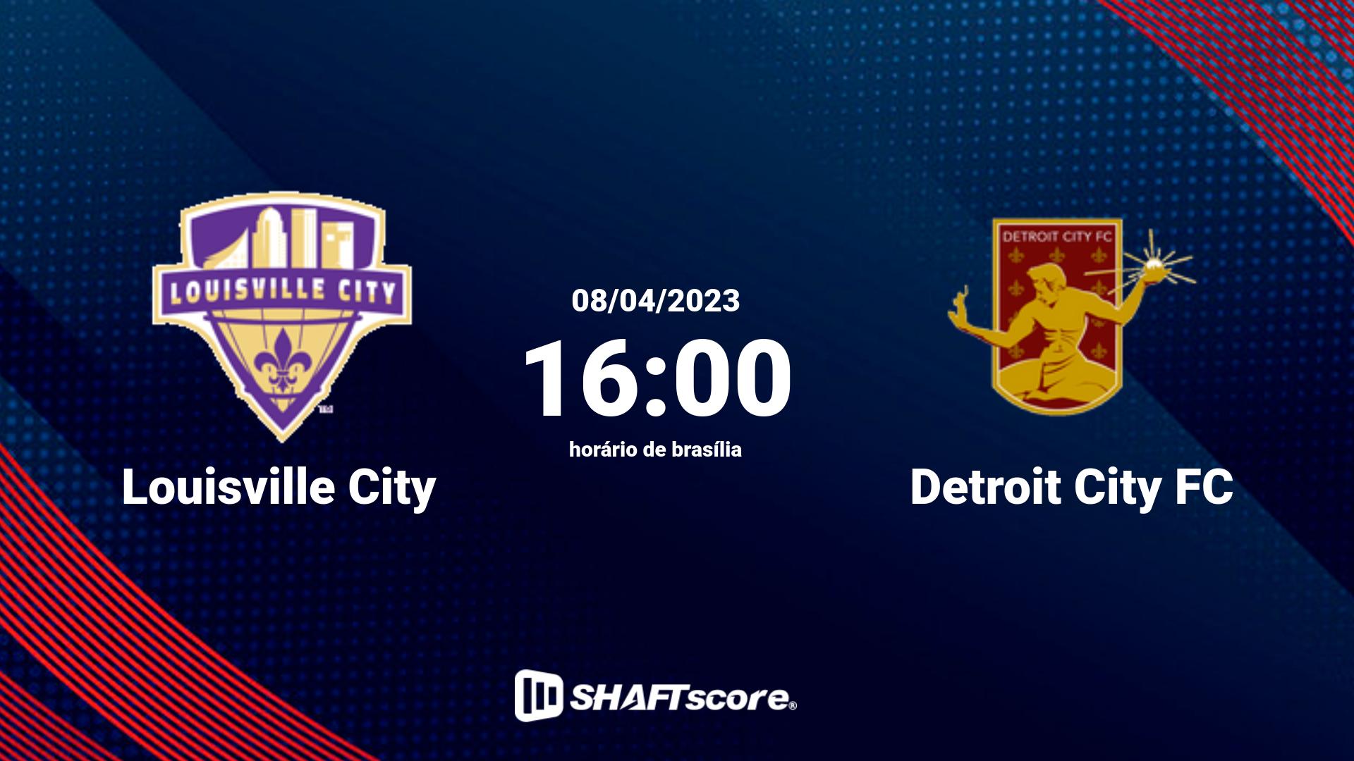 Estatísticas do jogo Louisville City vs Detroit City FC 08.04 16:00