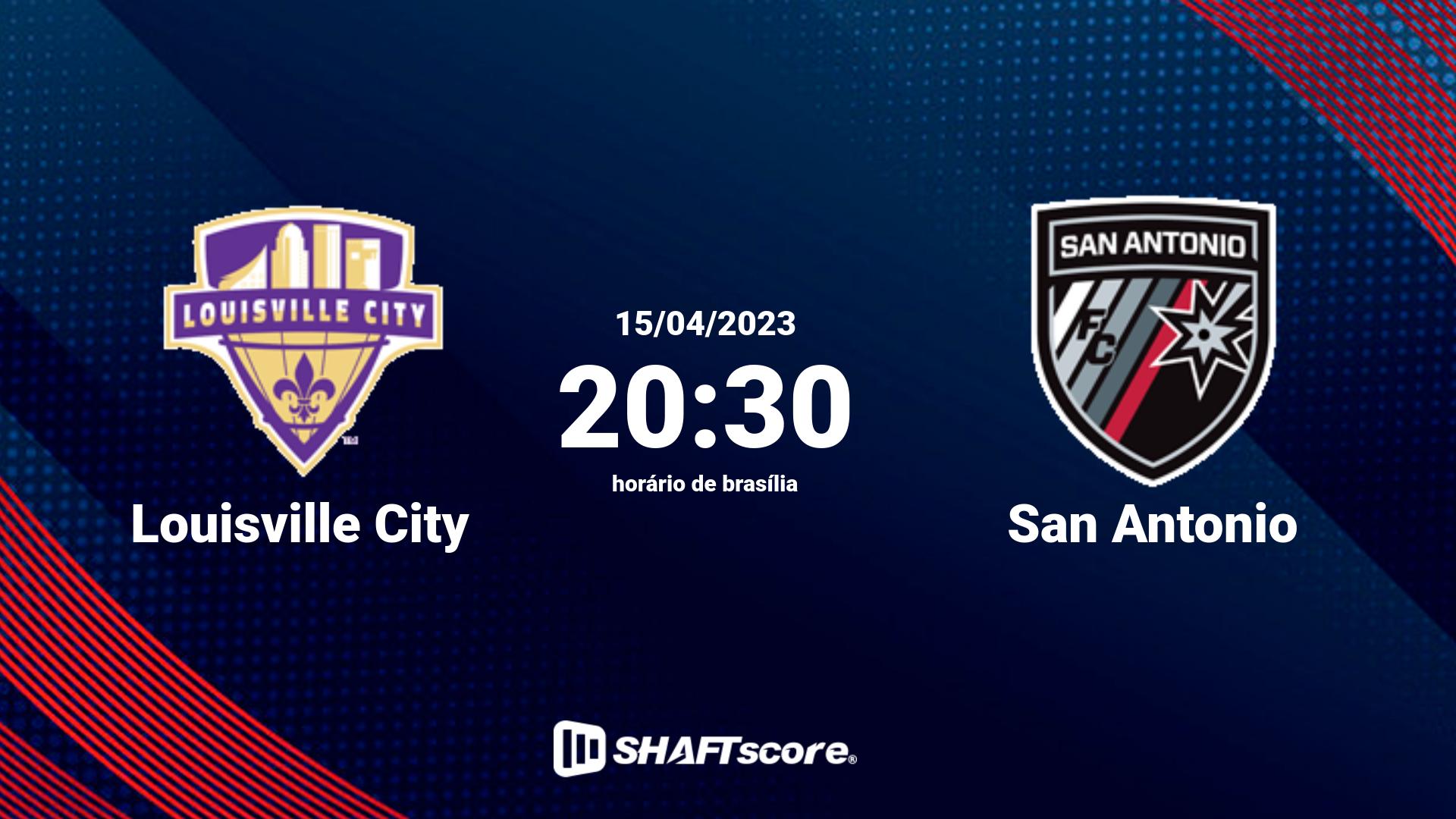 Estatísticas do jogo Louisville City vs San Antonio 15.04 20:30