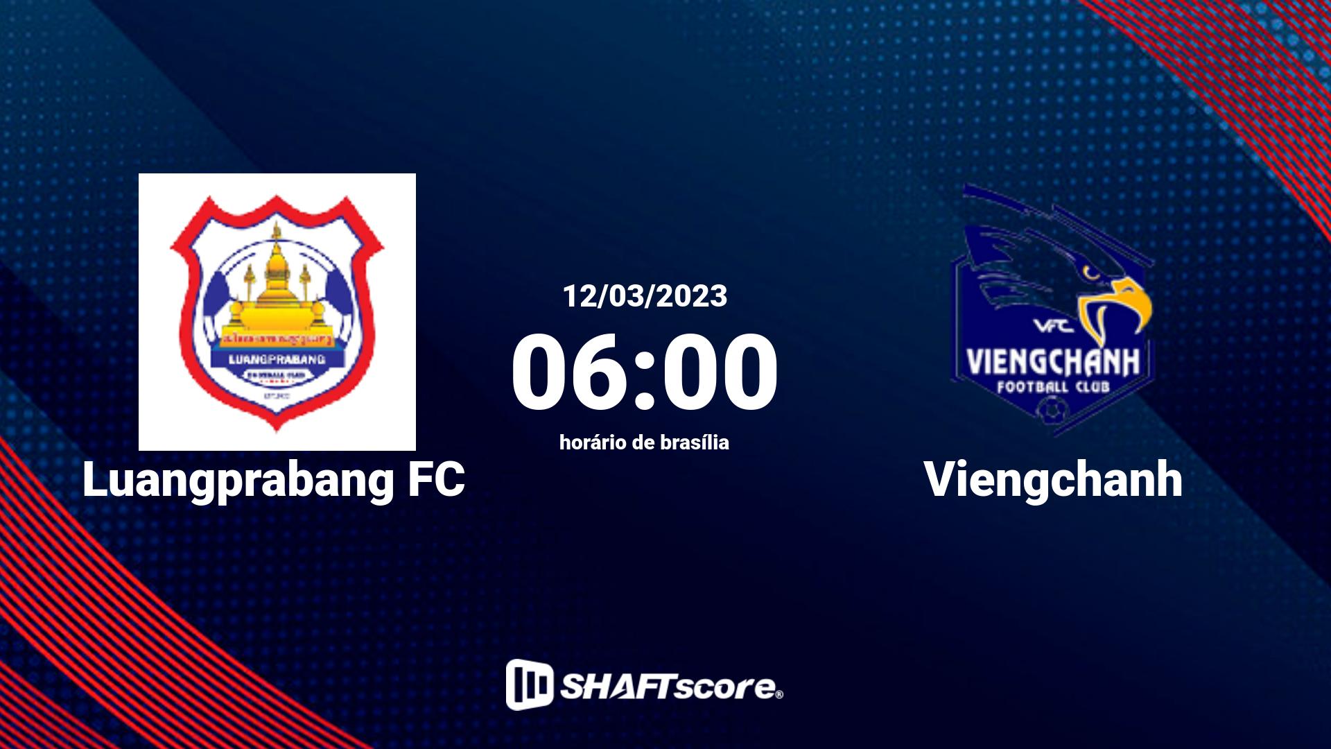 Estatísticas do jogo Luangprabang FC vs Viengchanh 12.03 06:00