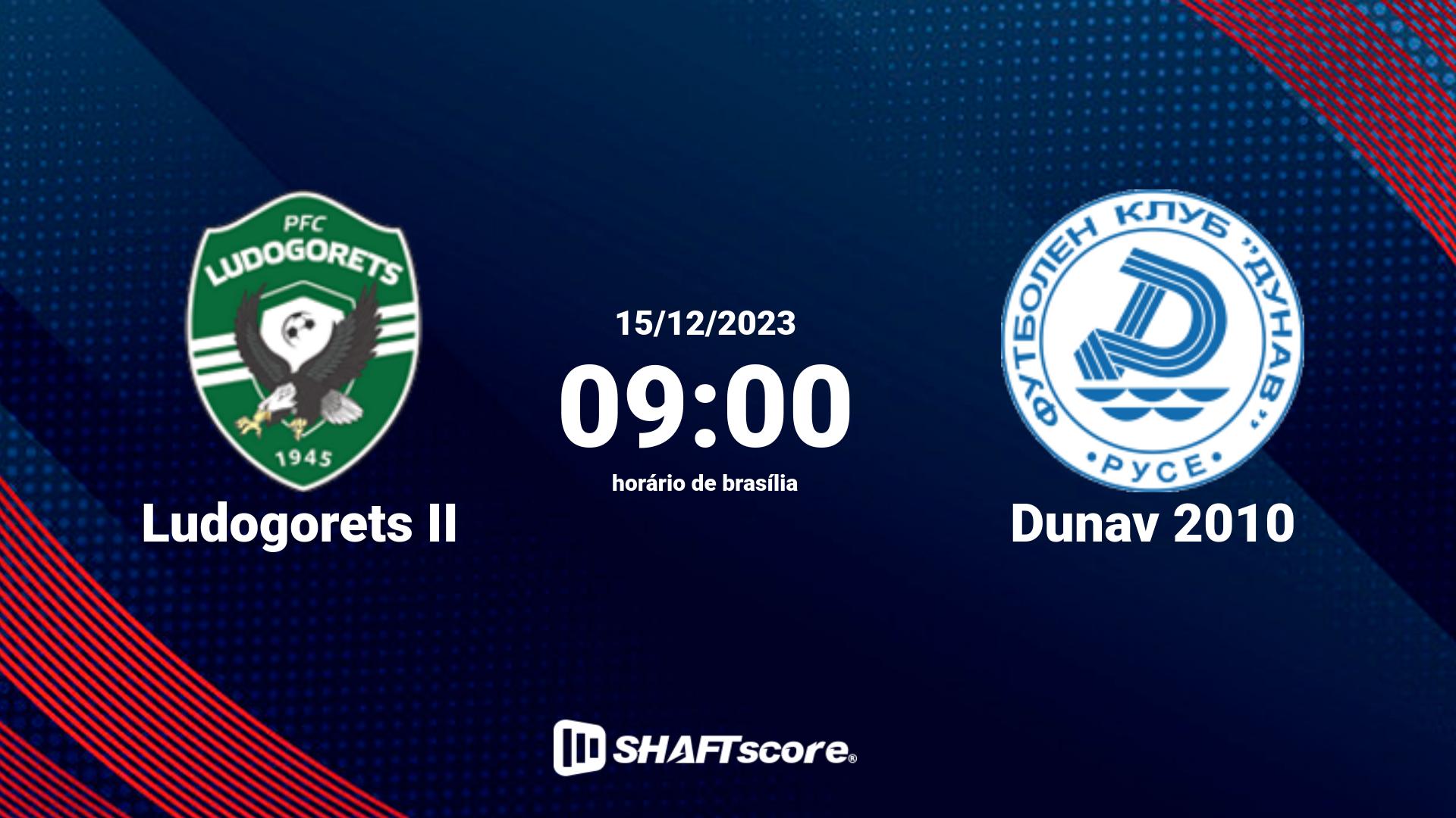 Estatísticas do jogo Ludogorets II vs Dunav 2010 15.12 09:00