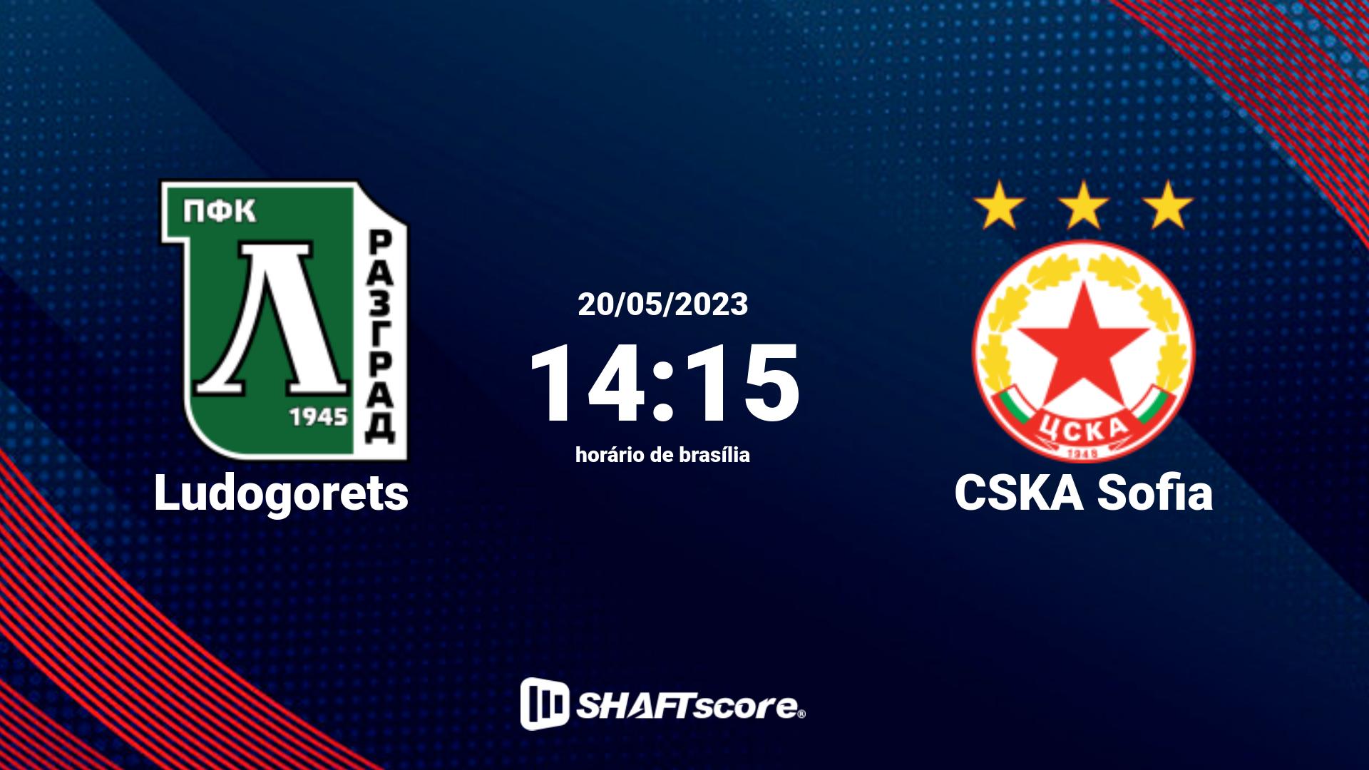 Estatísticas do jogo Ludogorets vs CSKA Sofia 20.05 14:15