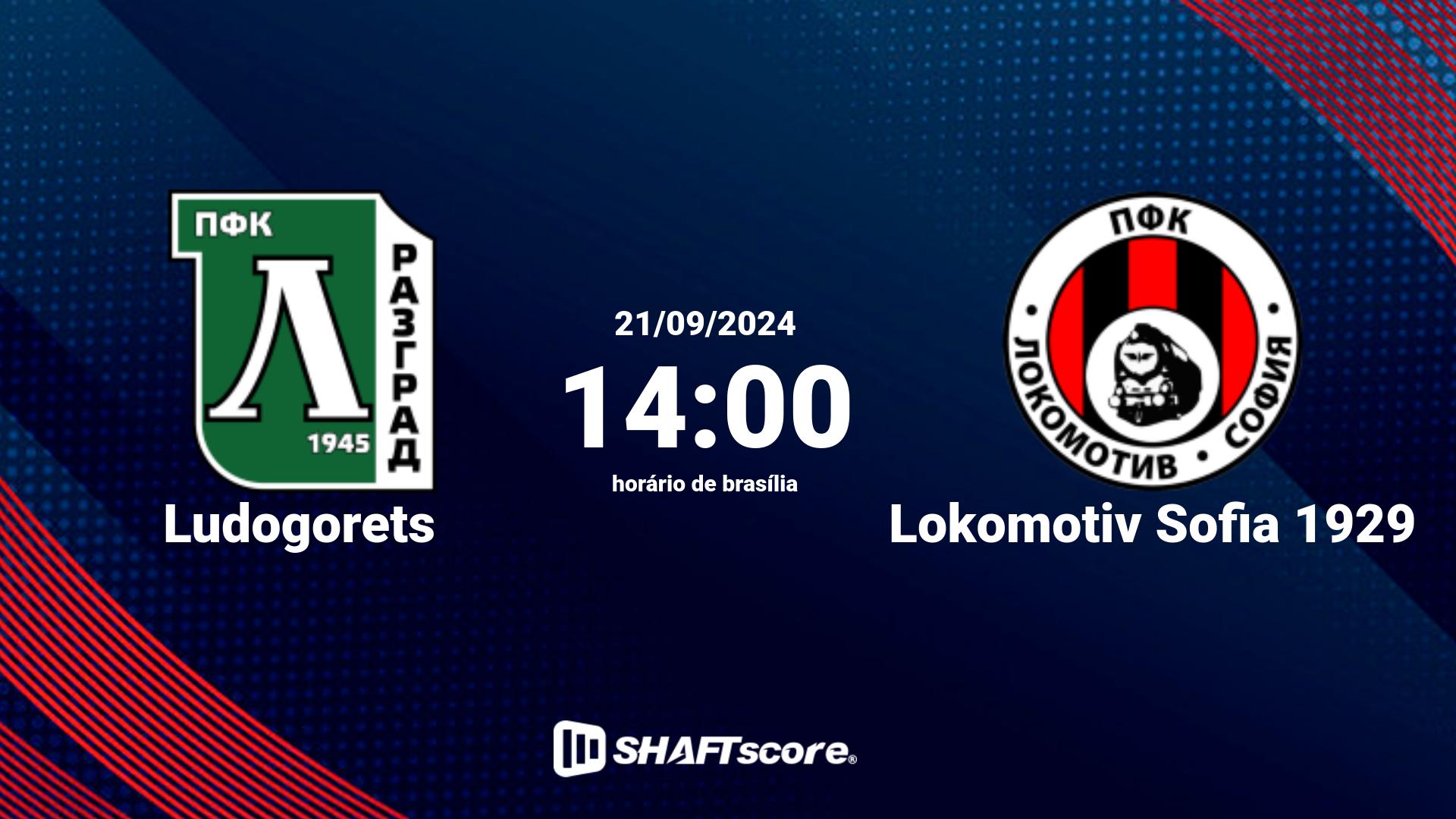 Estatísticas do jogo Ludogorets vs Lokomotiv Sofia 1929 21.09 14:00