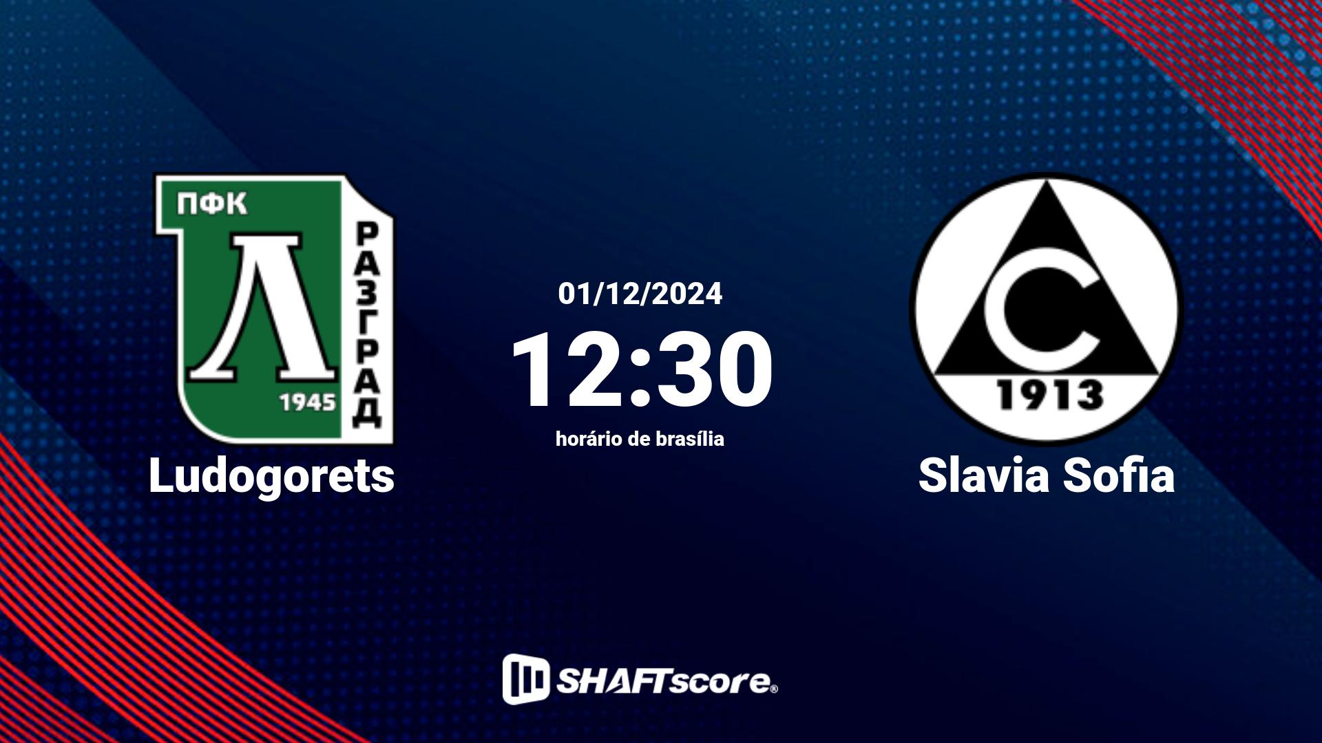 Estatísticas do jogo Ludogorets vs Slavia Sofia 01.12 12:30