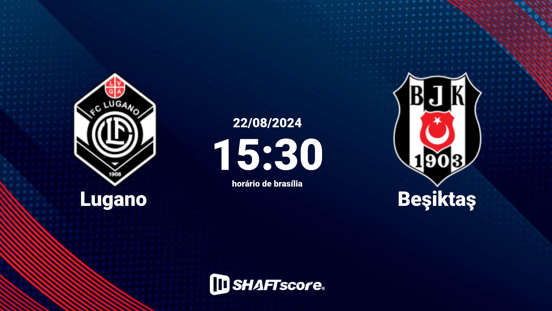 Estatísticas do jogo Lugano vs Beşiktaş 22.08 15:30