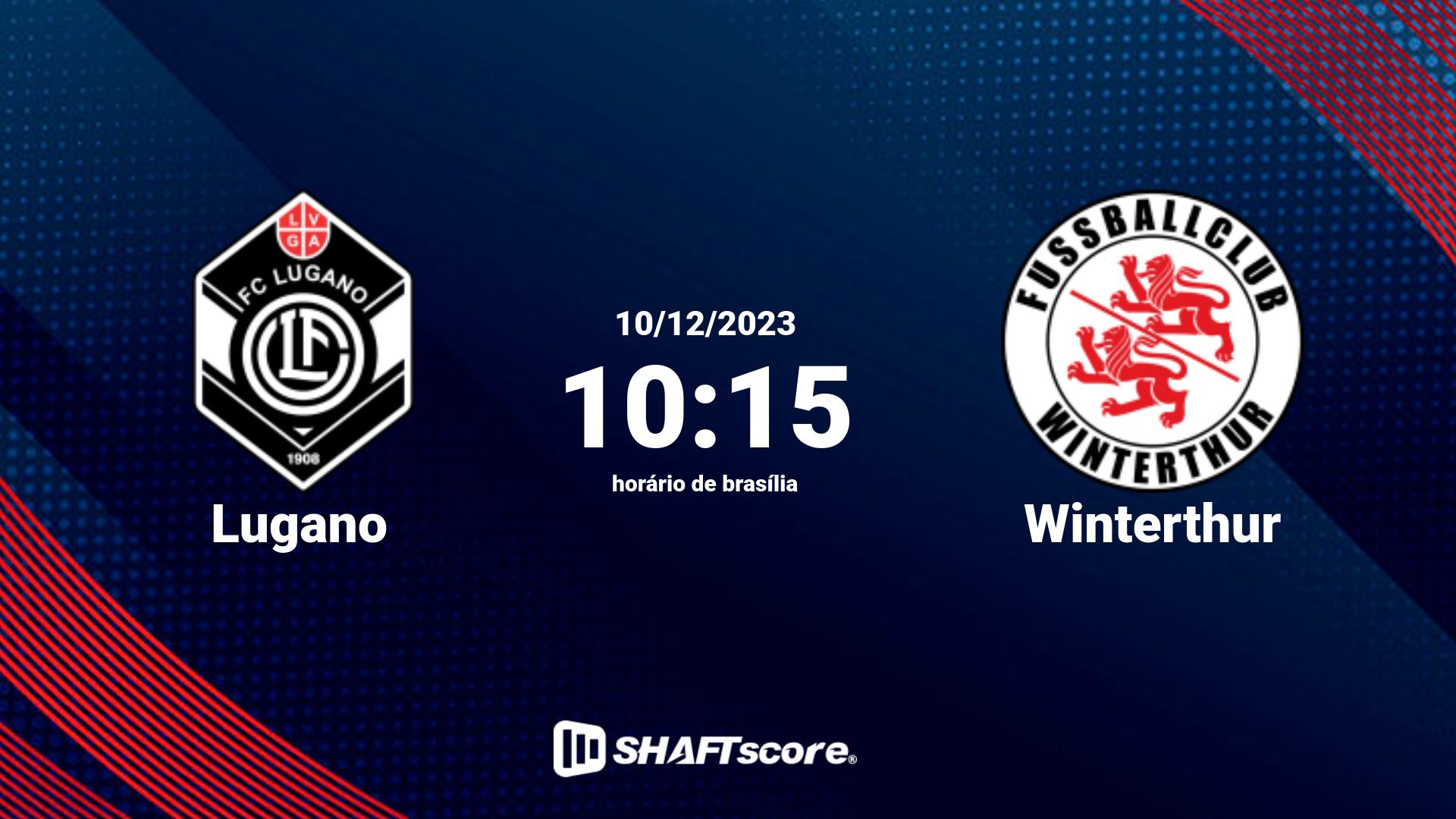 Estatísticas do jogo Lugano vs Winterthur 10.12 10:15