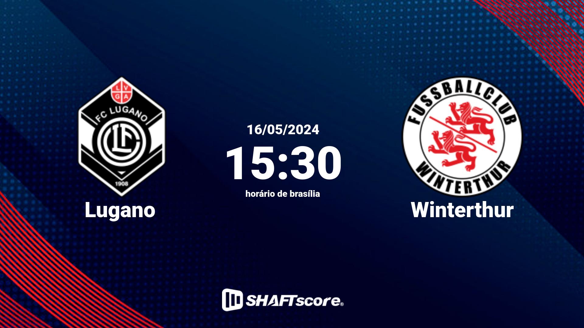 Estatísticas do jogo Lugano vs Winterthur 16.05 15:30