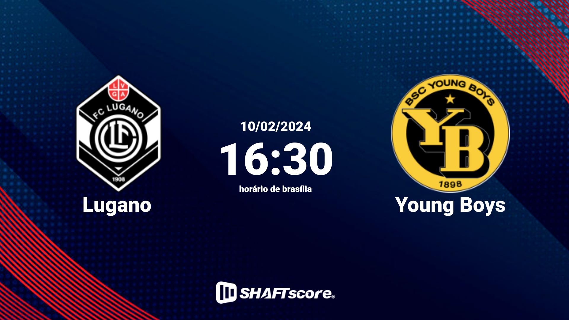 Estatísticas do jogo Lugano vs Young Boys 10.02 16:30