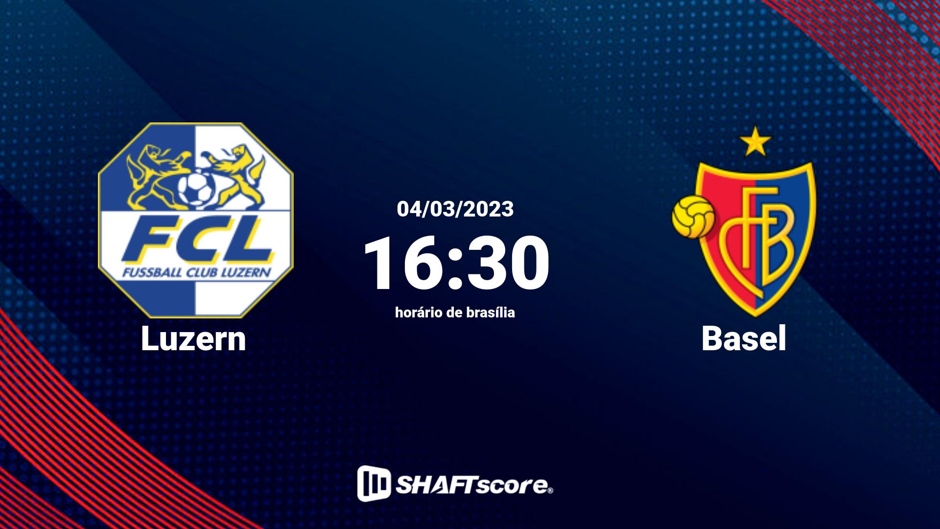 Estatísticas do jogo Luzern vs Basel 04.03 16:30